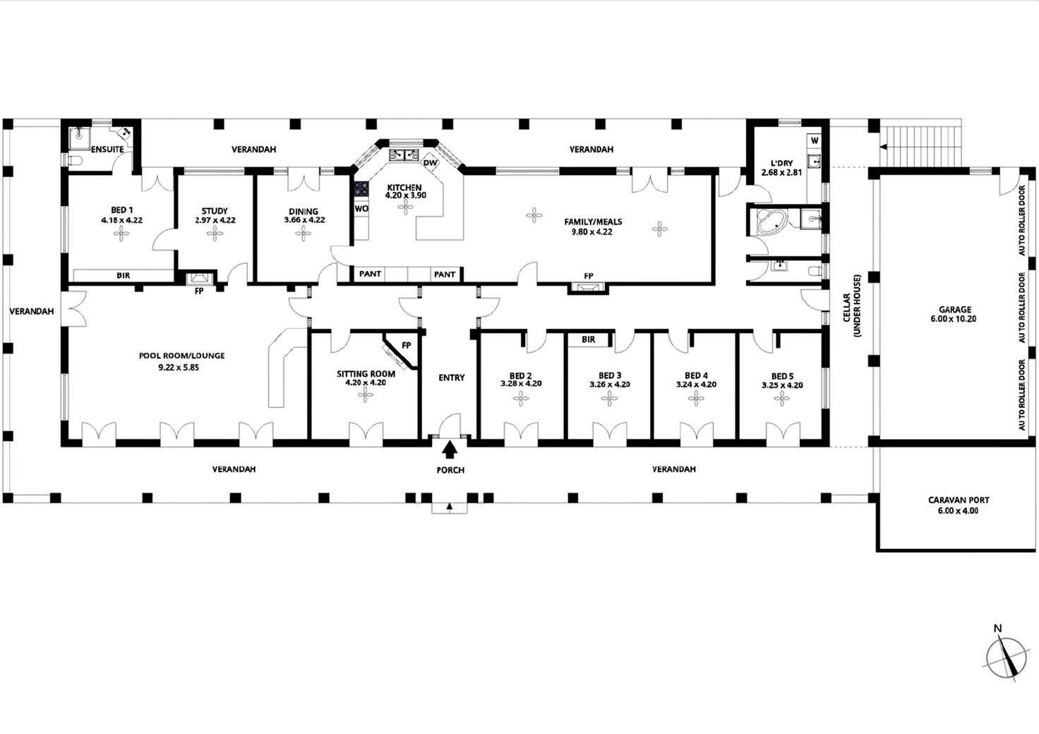 Floorplan of Homely house listing, 96 Burns Road, Inglewood SA 5133