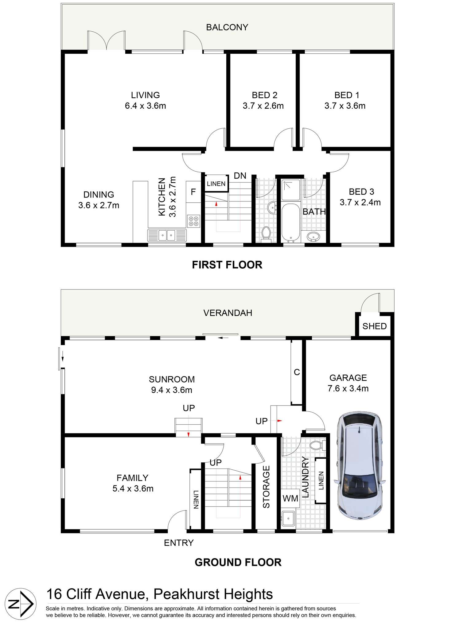 Floorplan of Homely house listing, 16 Cliff Avenue, Peakhurst Heights NSW 2210