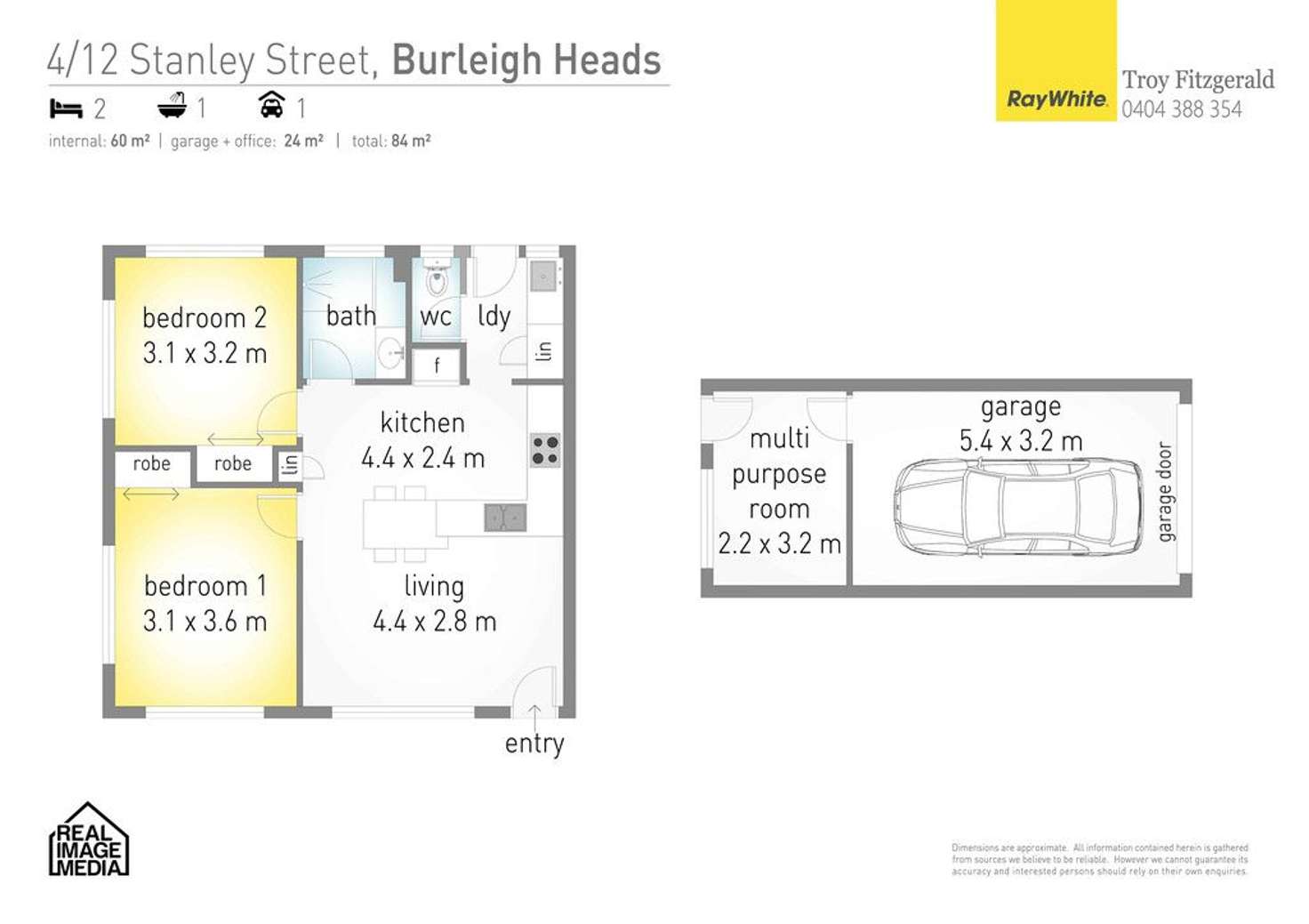 Floorplan of Homely apartment listing, 4/12-14 Stanley Street, Burleigh Heads QLD 4220