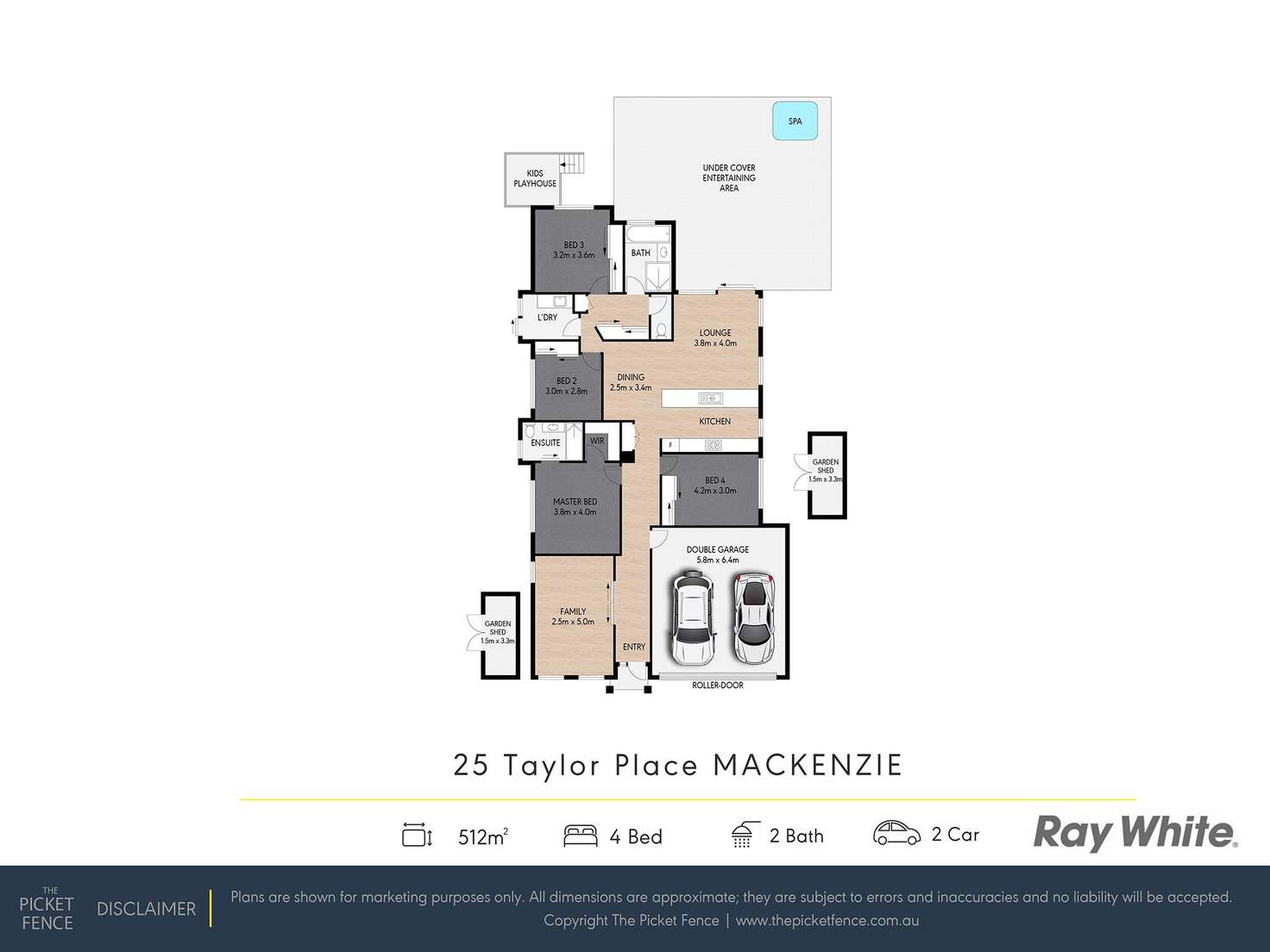 Floorplan of Homely house listing, 25 Taylor Place, Mackenzie QLD 4156