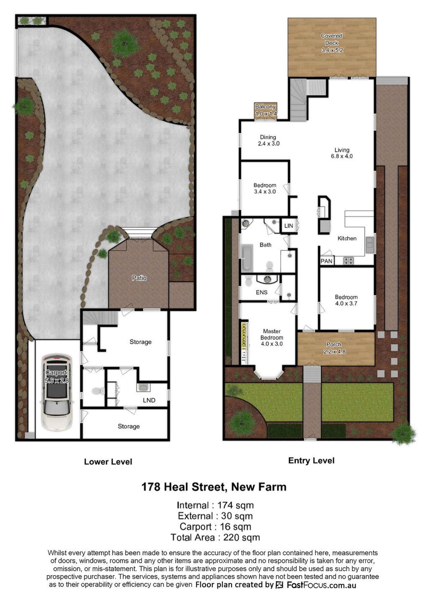 Floorplan of Homely house listing, 178 Heal Street, New Farm QLD 4005