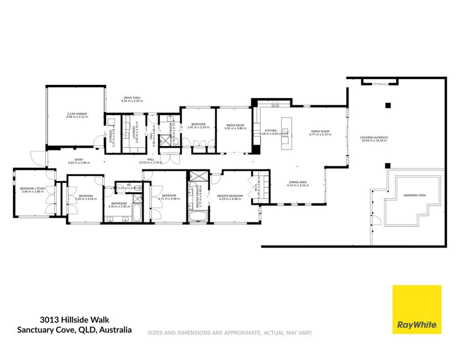 Floorplan of Homely house listing, 3013 Hillside Walk, Sanctuary Cove QLD 4212