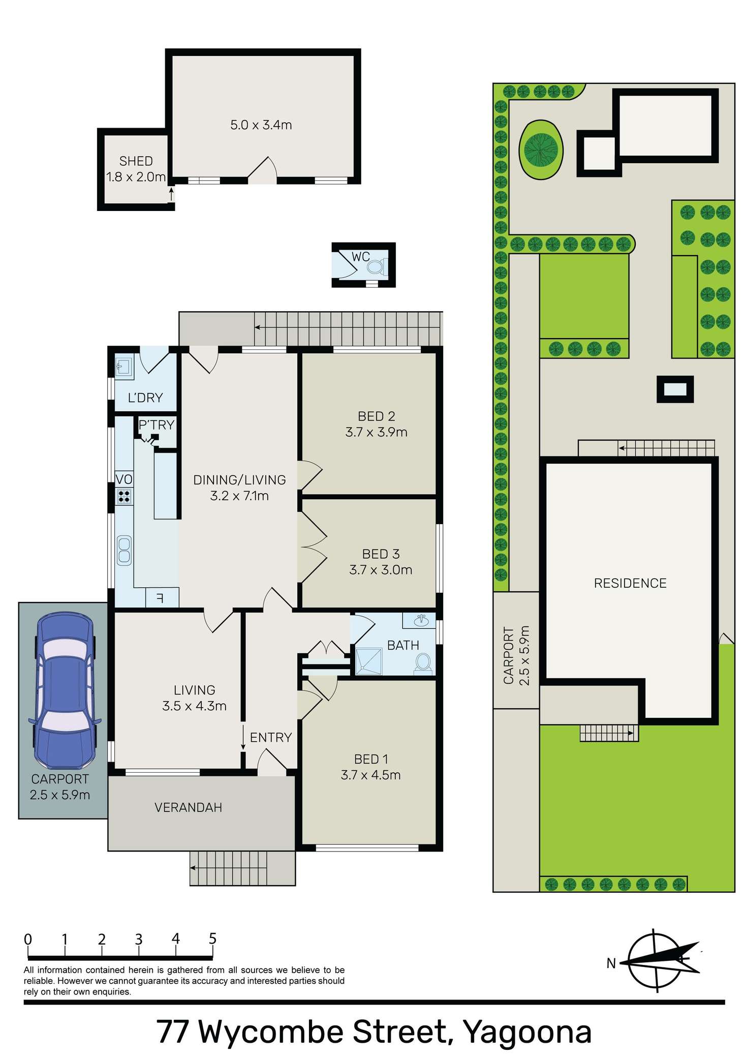 Floorplan of Homely house listing, 77 Wycombe Street, Yagoona NSW 2199