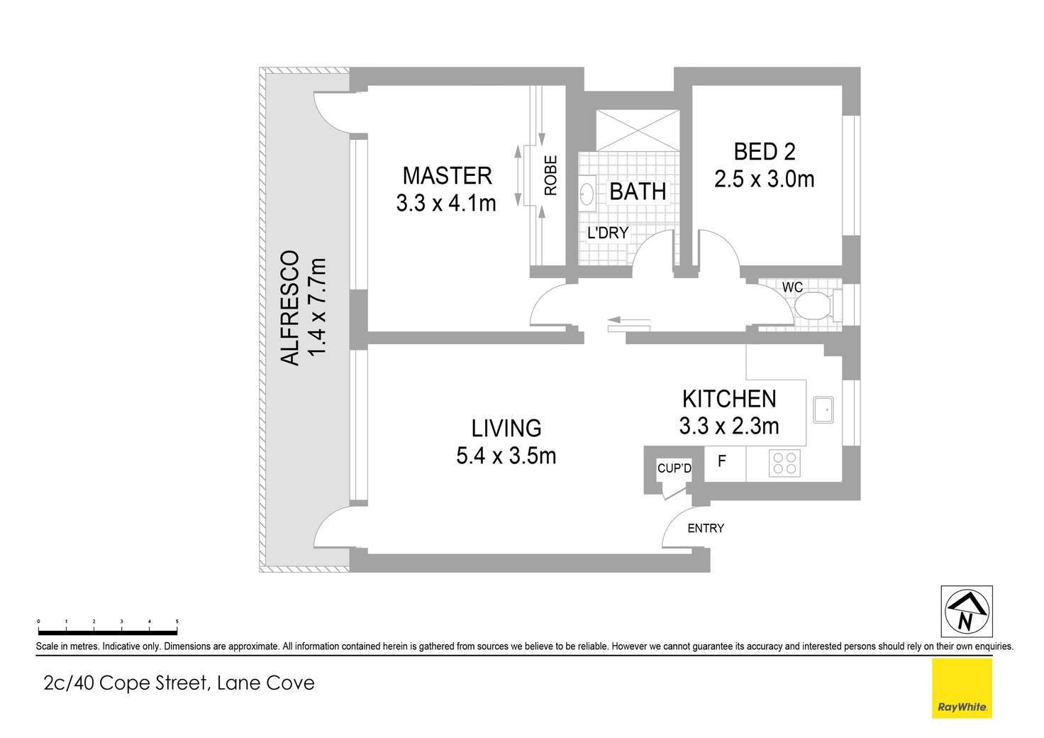 Floorplan of Homely apartment listing, 2C/40 Cope Street, Lane Cove NSW 2066