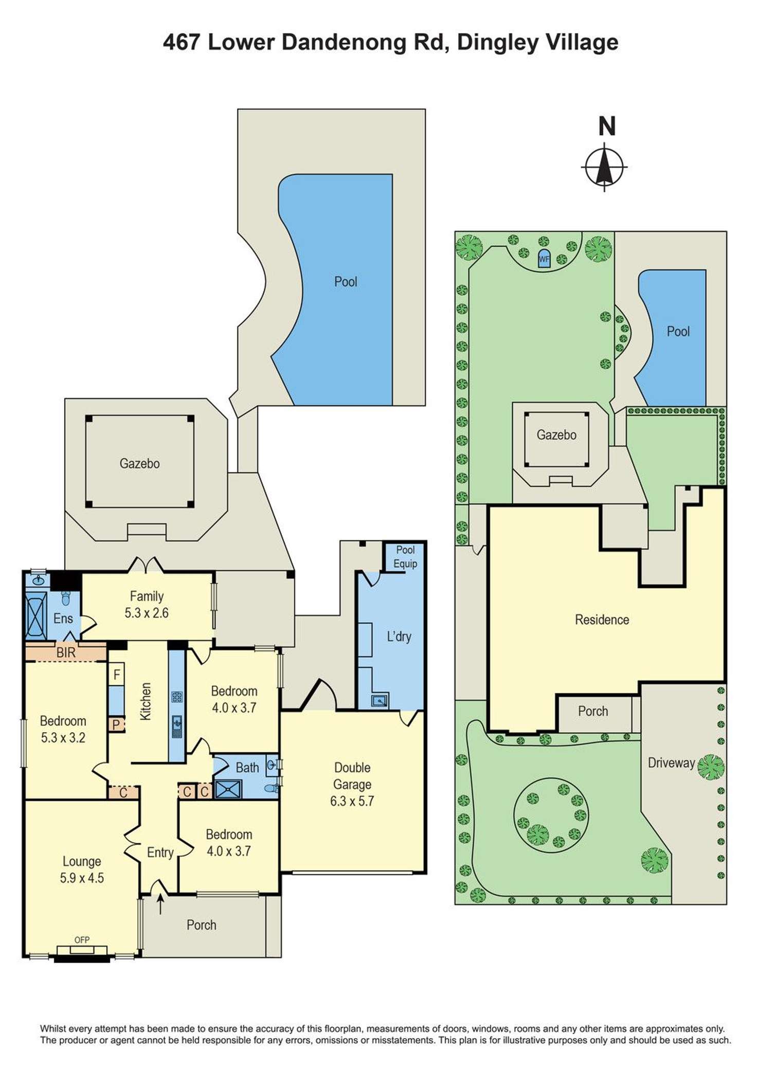 Floorplan of Homely house listing, 467 Lower Dandenong Road, Dingley Village VIC 3172