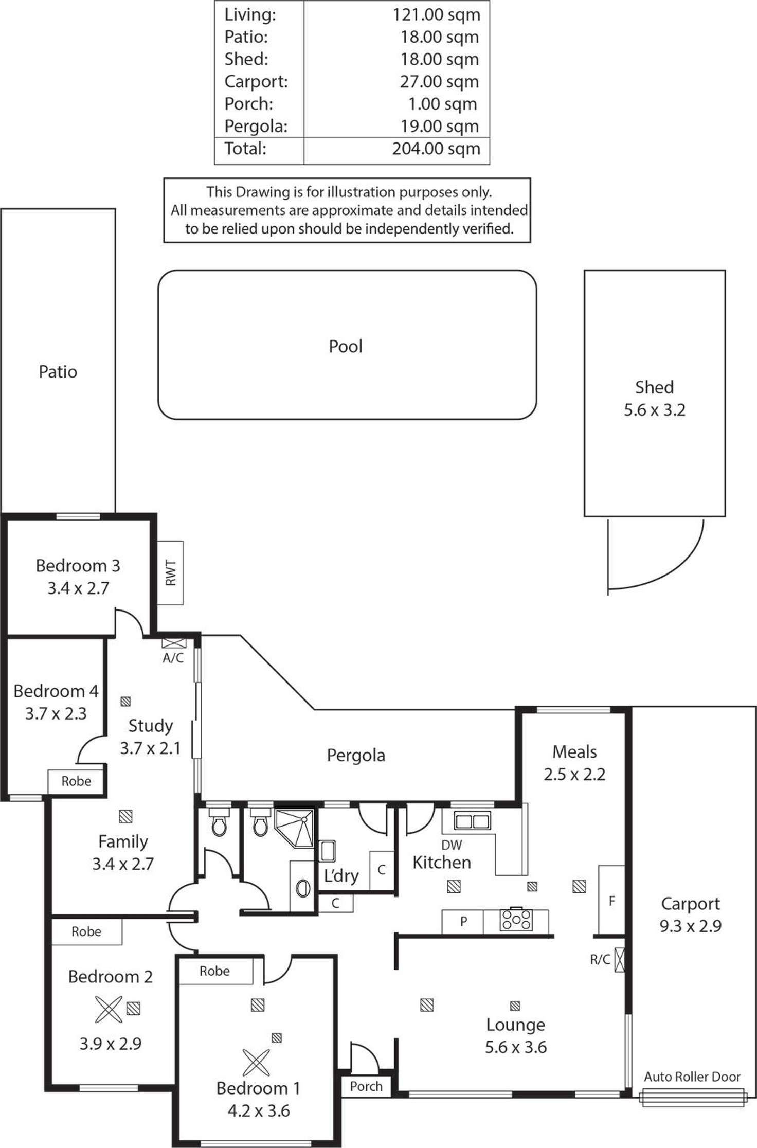 Floorplan of Homely house listing, 18 Jamaica Avenue, Fulham Gardens SA 5024