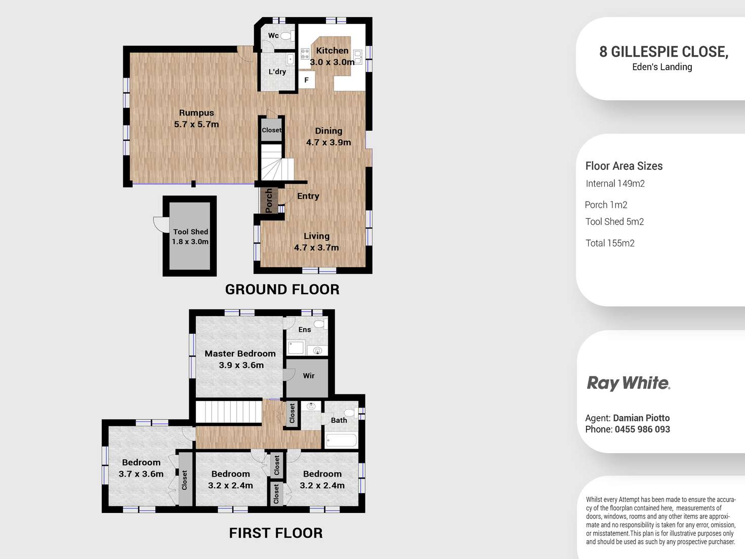 Floorplan of Homely house listing, 8 Gillespie Close, Edens Landing QLD 4207