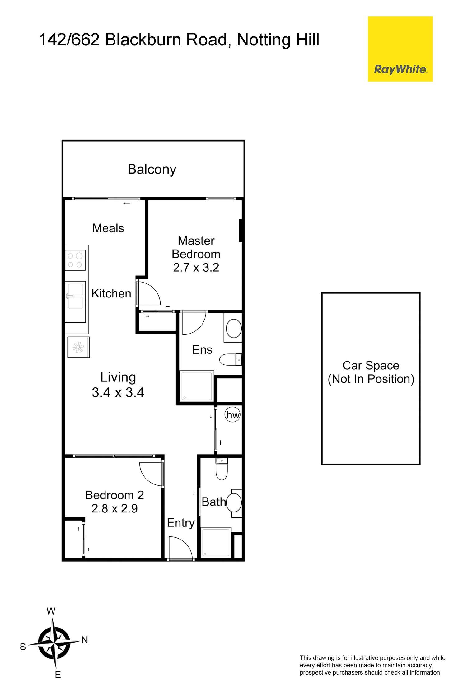 Floorplan of Homely apartment listing, 142/662-678 Blackburn Road, Notting Hill VIC 3168