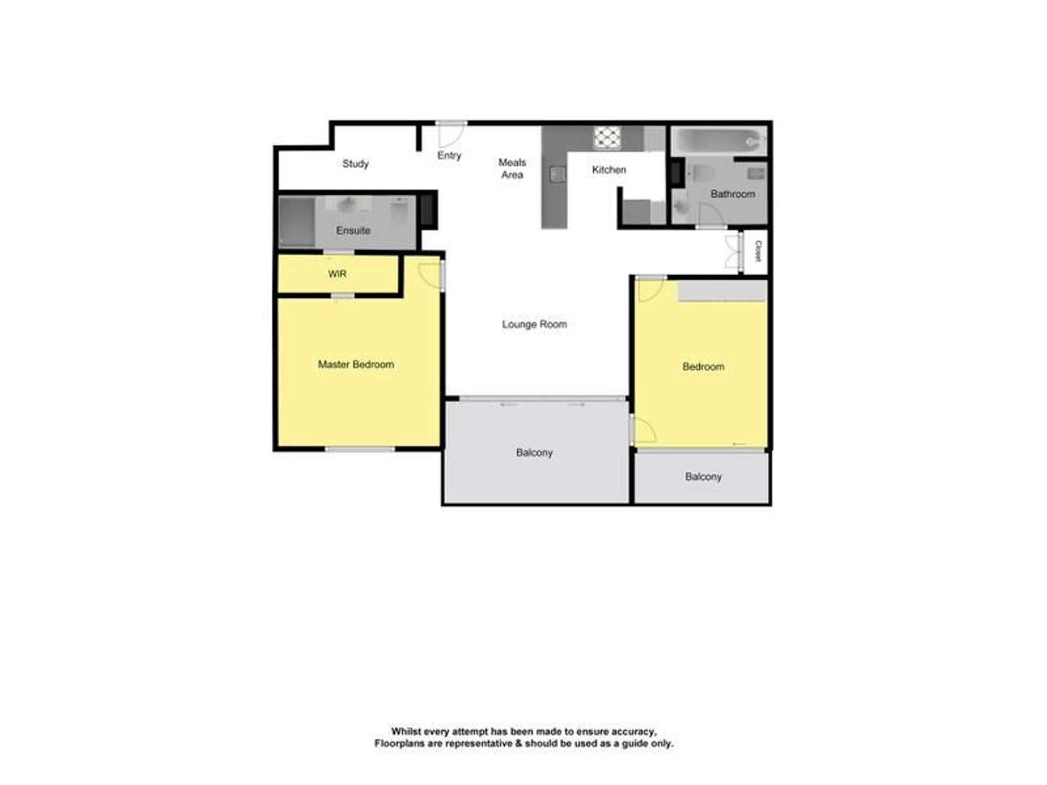 Floorplan of Homely apartment listing, 309/82 Alfred Street, Fortitude Valley QLD 4006
