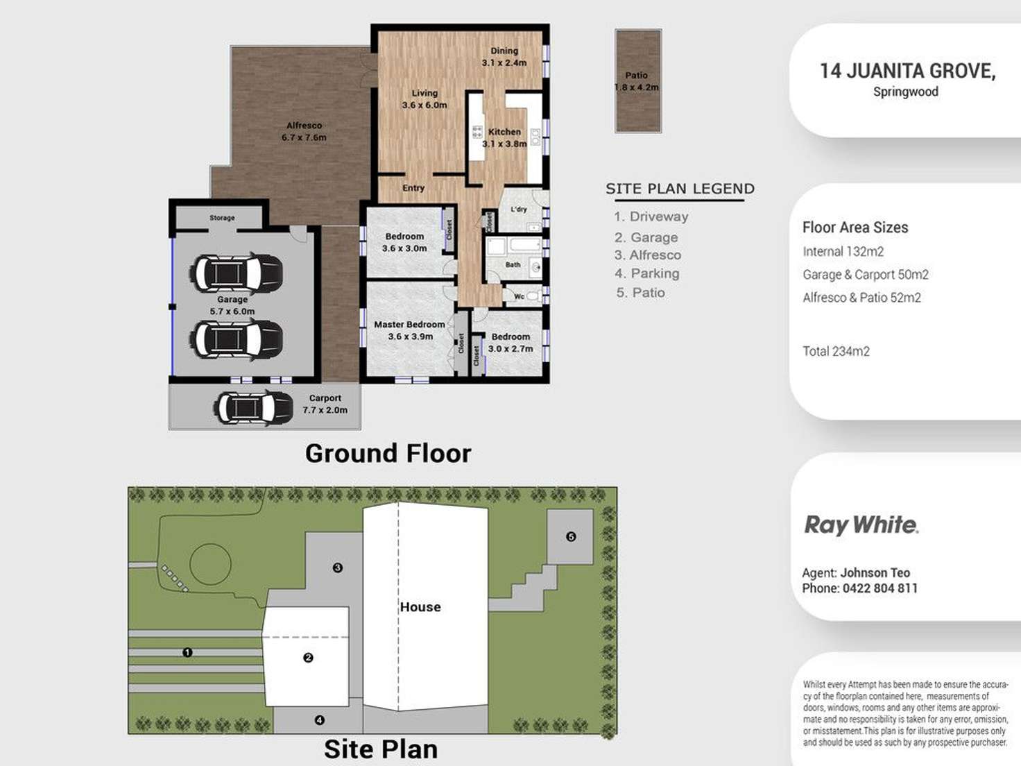 Floorplan of Homely house listing, 14 Juanita Grove, Springwood QLD 4127