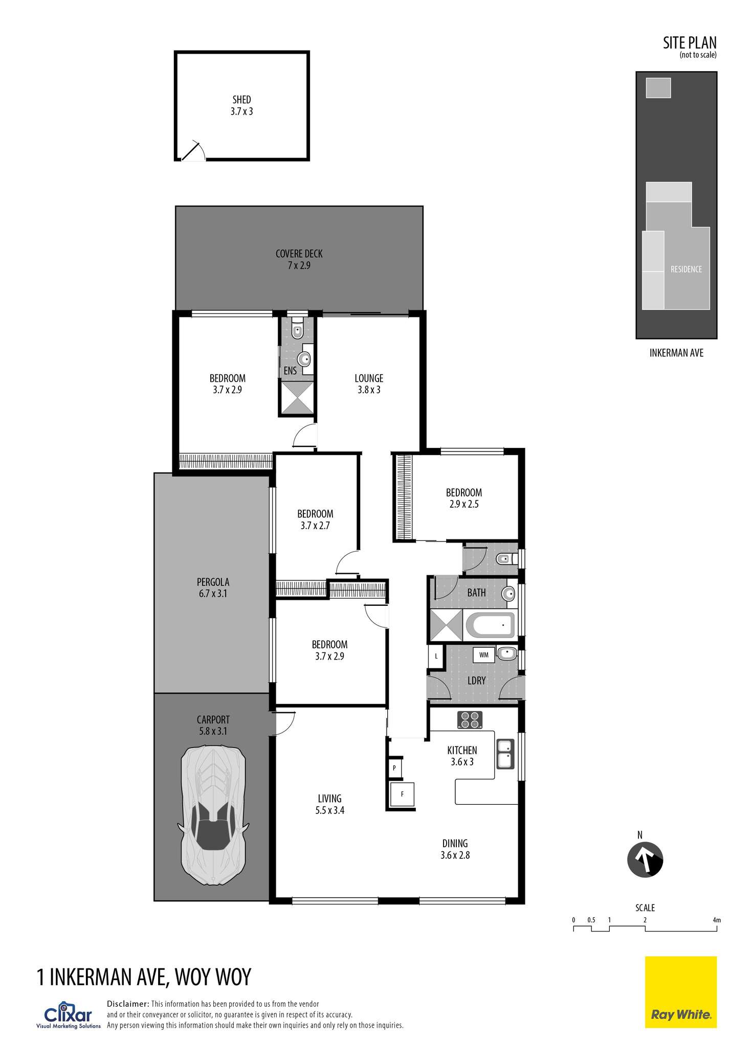 Floorplan of Homely house listing, 1 Inkerman Avenue, Woy Woy NSW 2256