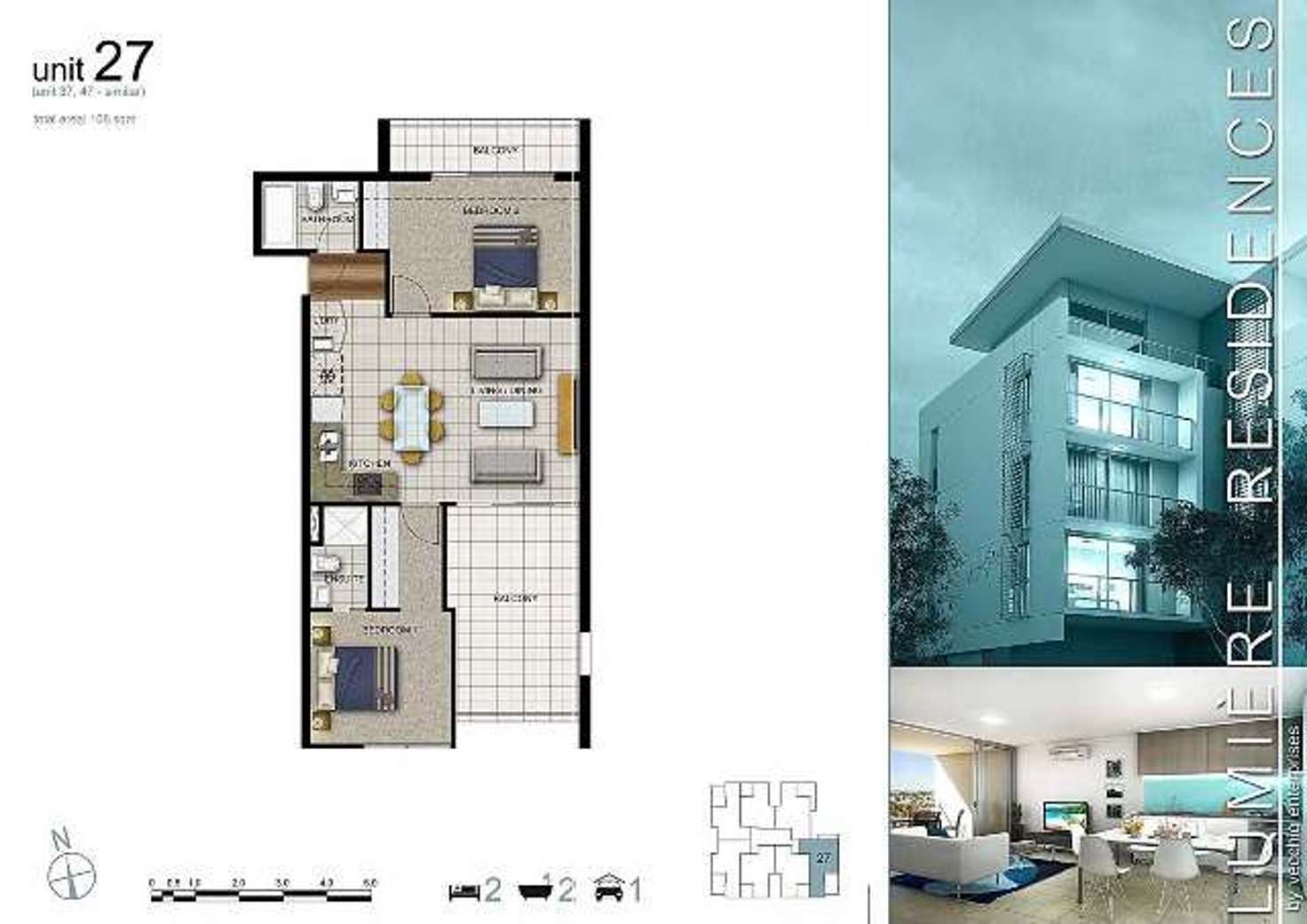 Floorplan of Homely apartment listing, 27/13 Norman Street, Wooloowin QLD 4030