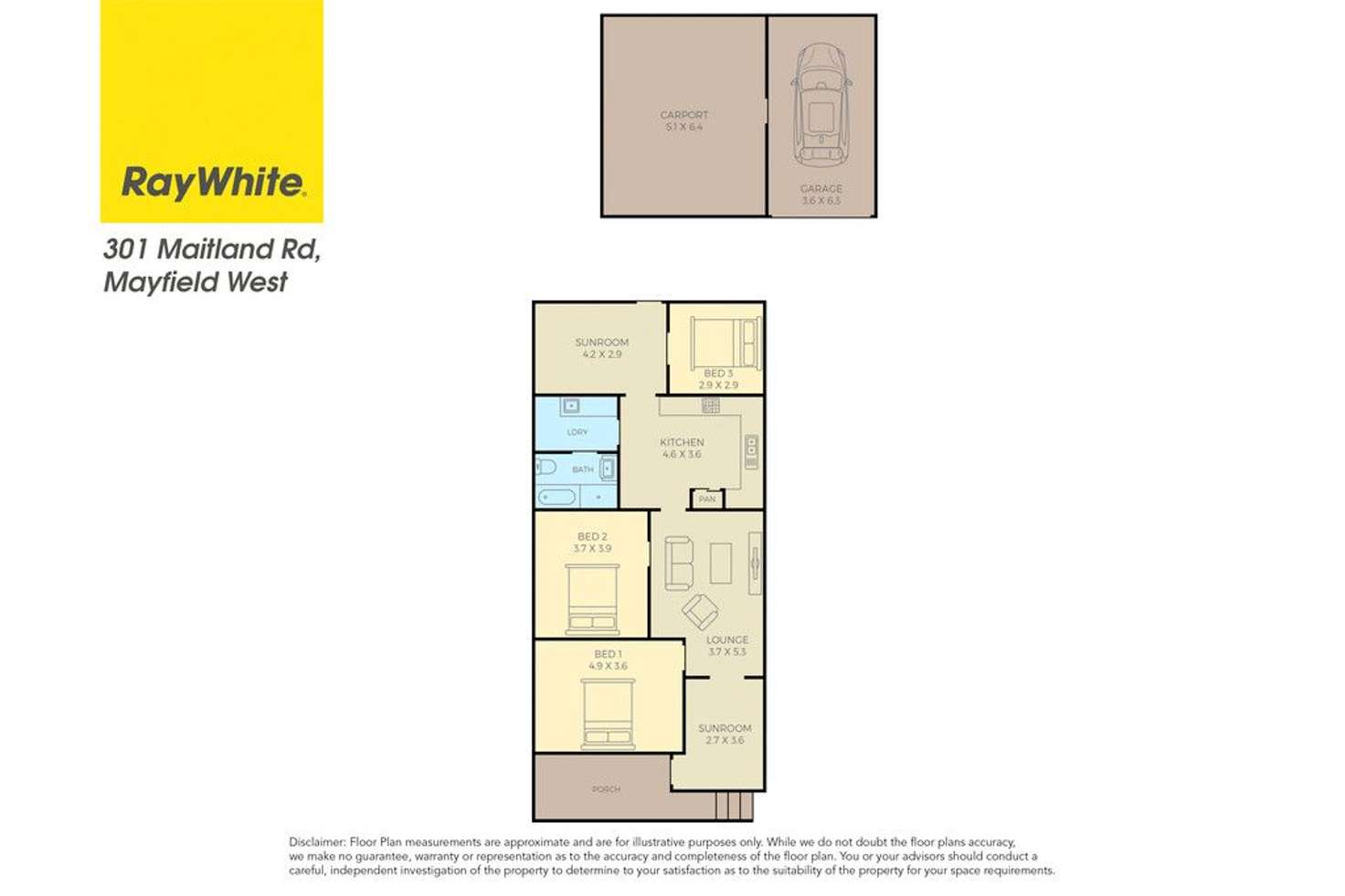 Floorplan of Homely house listing, 301 Maitland Road, Mayfield West NSW 2304