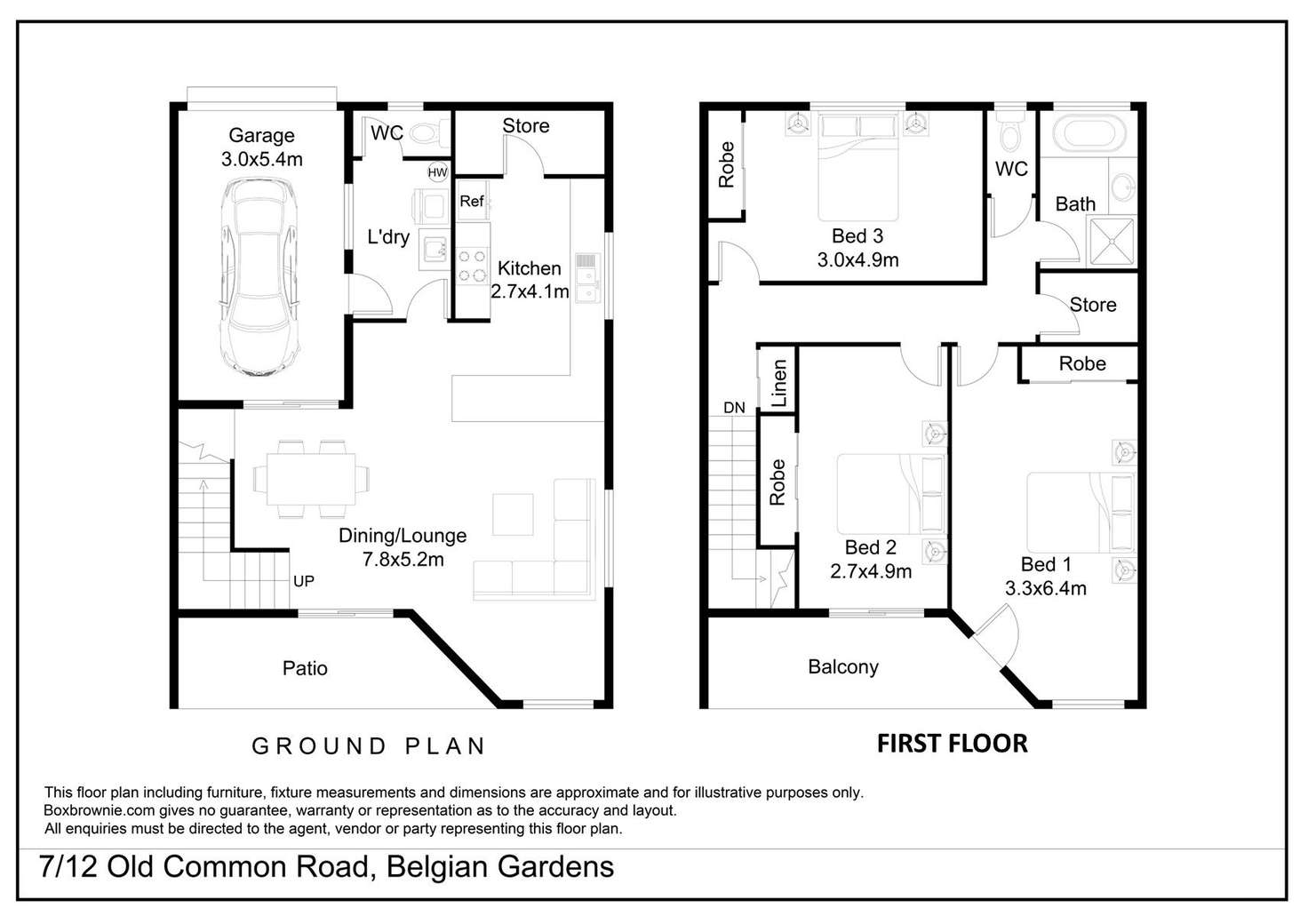 Floorplan of Homely house listing, 7/12 Old Common Road, Belgian Gardens QLD 4810