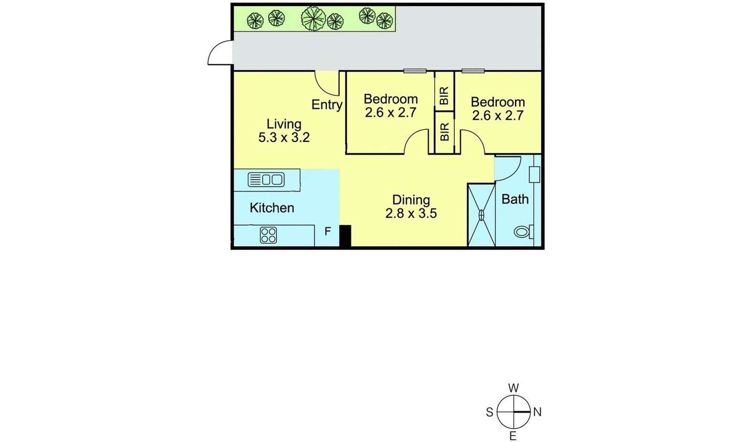 Floorplan of Homely apartment listing, 4/60 Auburn Road, Hawthorn VIC 3122