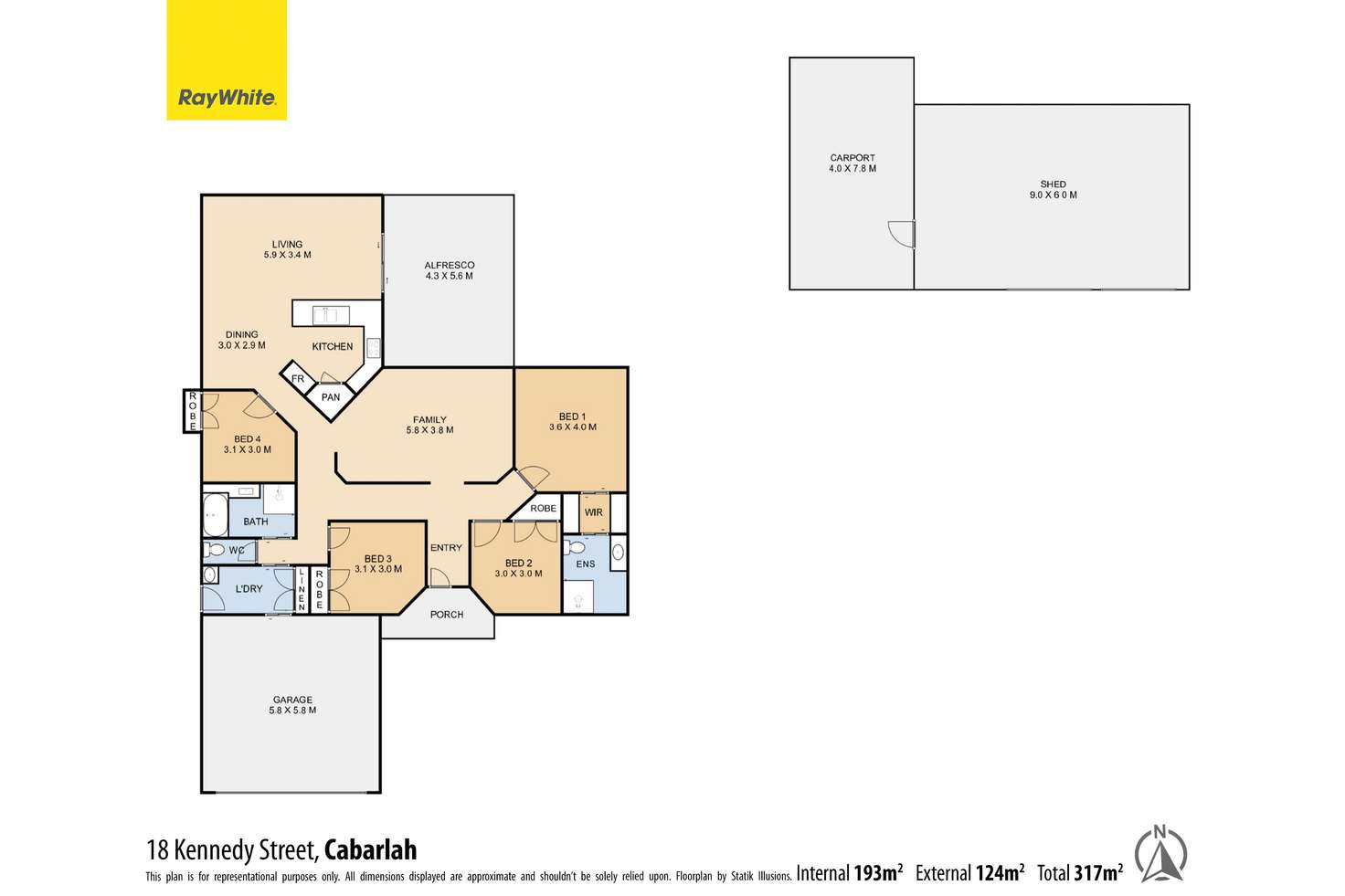 Floorplan of Homely house listing, 18 Kennedy Street, Cabarlah QLD 4352