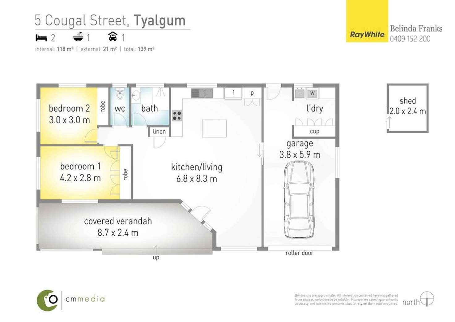 Floorplan of Homely house listing, 5 Cougal Street, Tyalgum NSW 2484