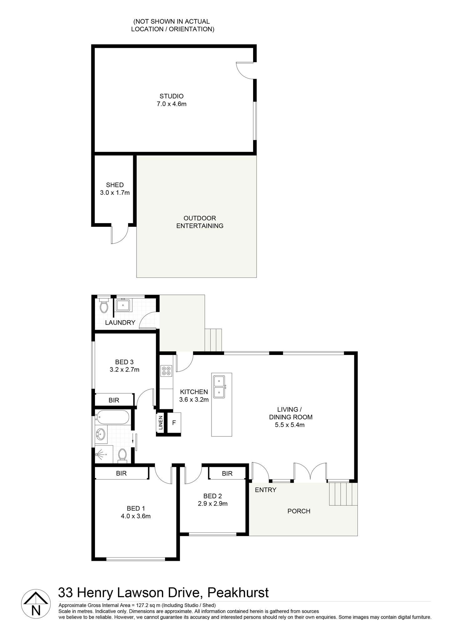 Floorplan of Homely house listing, 33 Henry Lawson Drive, Peakhurst NSW 2210