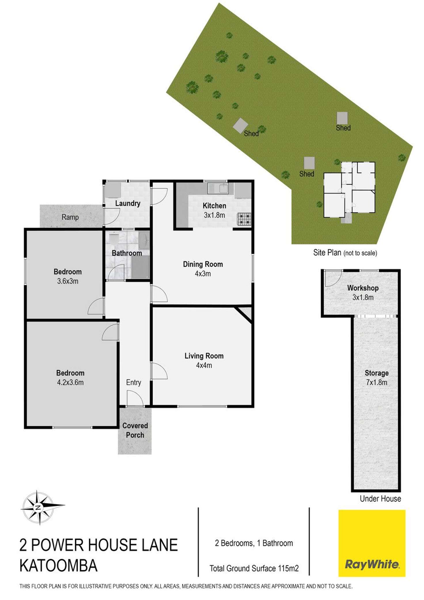 Floorplan of Homely house listing, 2 Power House Lane (aka 4 Whitton Street), Katoomba NSW 2780