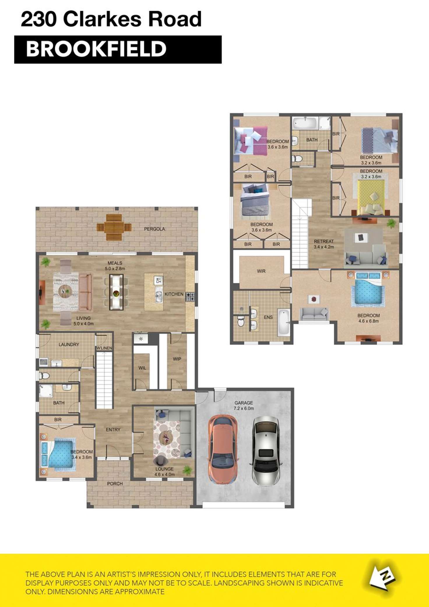 Floorplan of Homely house listing, 230 Clarkes Road, Brookfield VIC 3338