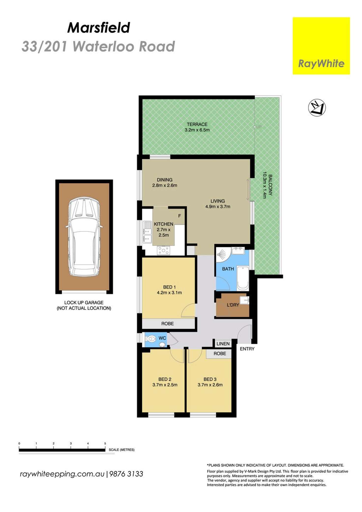 Floorplan of Homely unit listing, 33/201 Waterloo Road, Marsfield NSW 2122