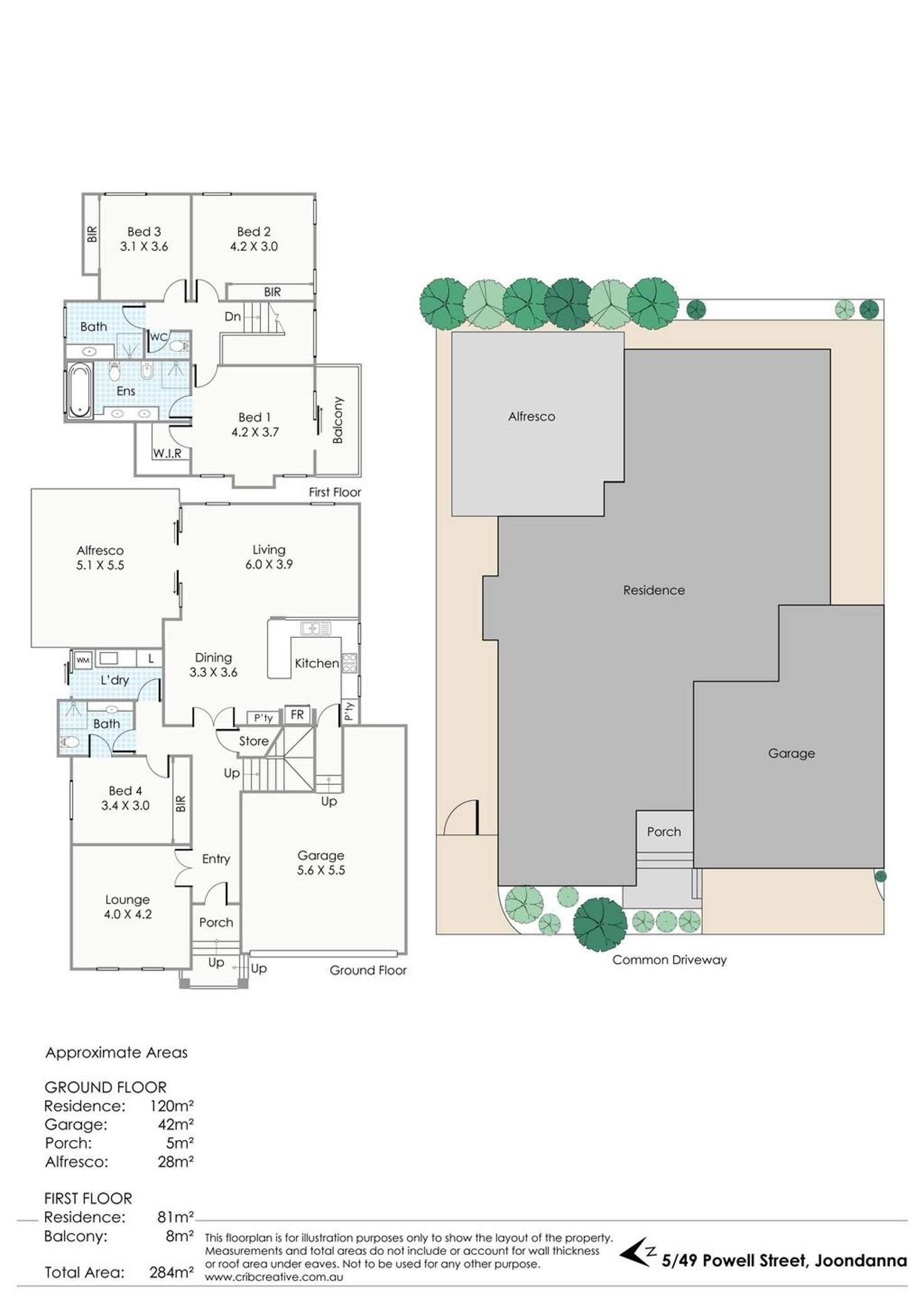 Floorplan of Homely house listing, 5/49 Powell Street, Joondanna WA 6060