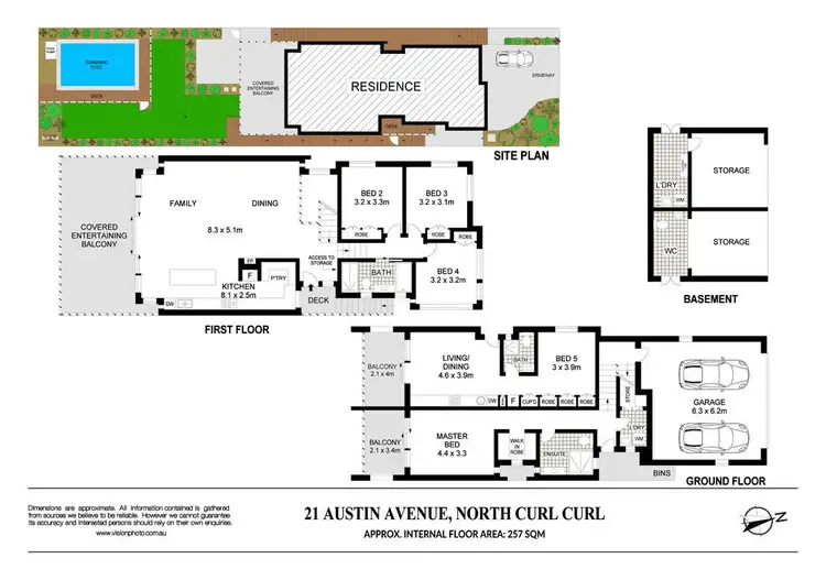Floorplan of Homely house listing, 21 Austin Avenue, North Curl Curl NSW 2099