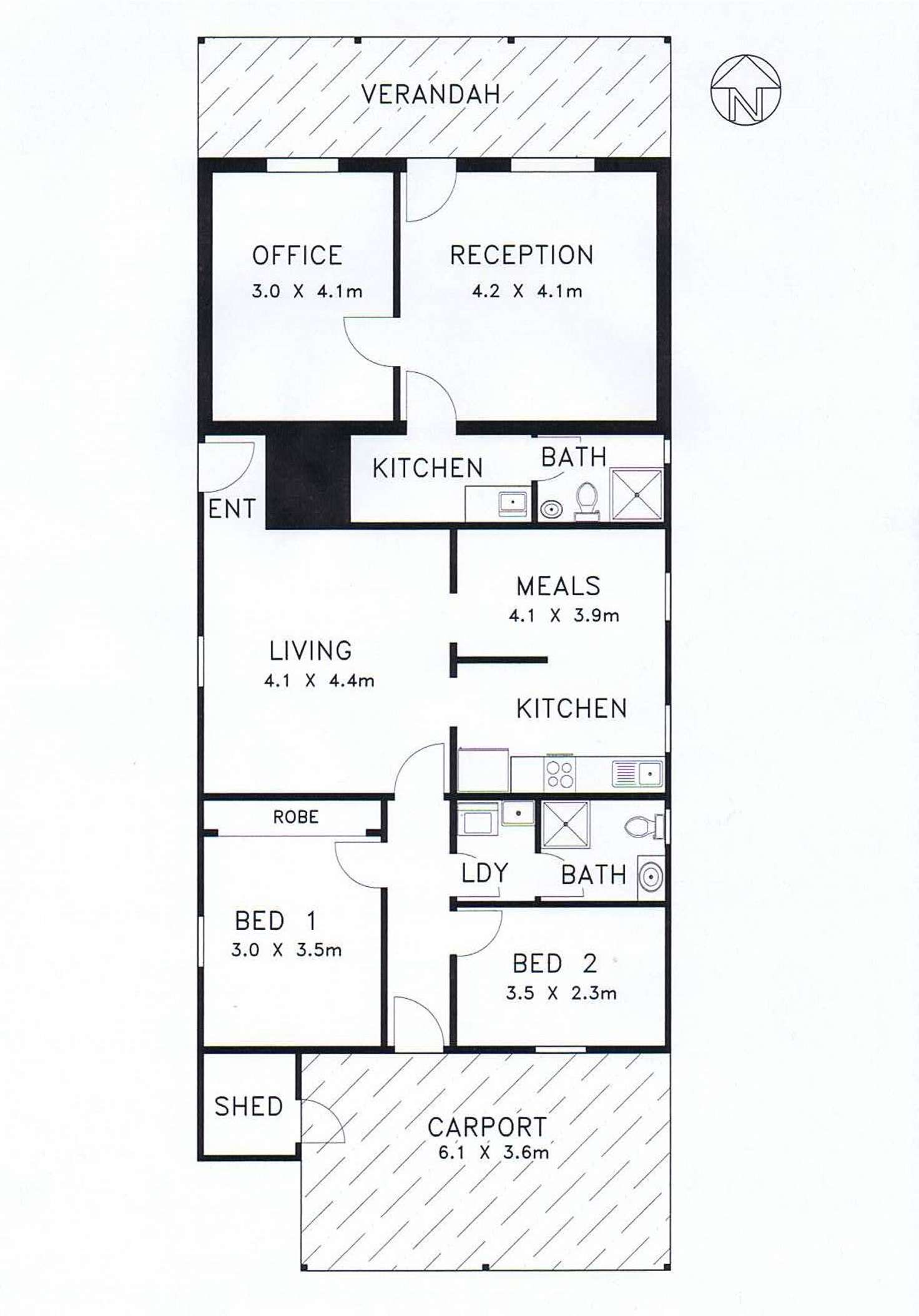 Floorplan of Homely house listing, 27 High Street, Lancefield VIC 3435