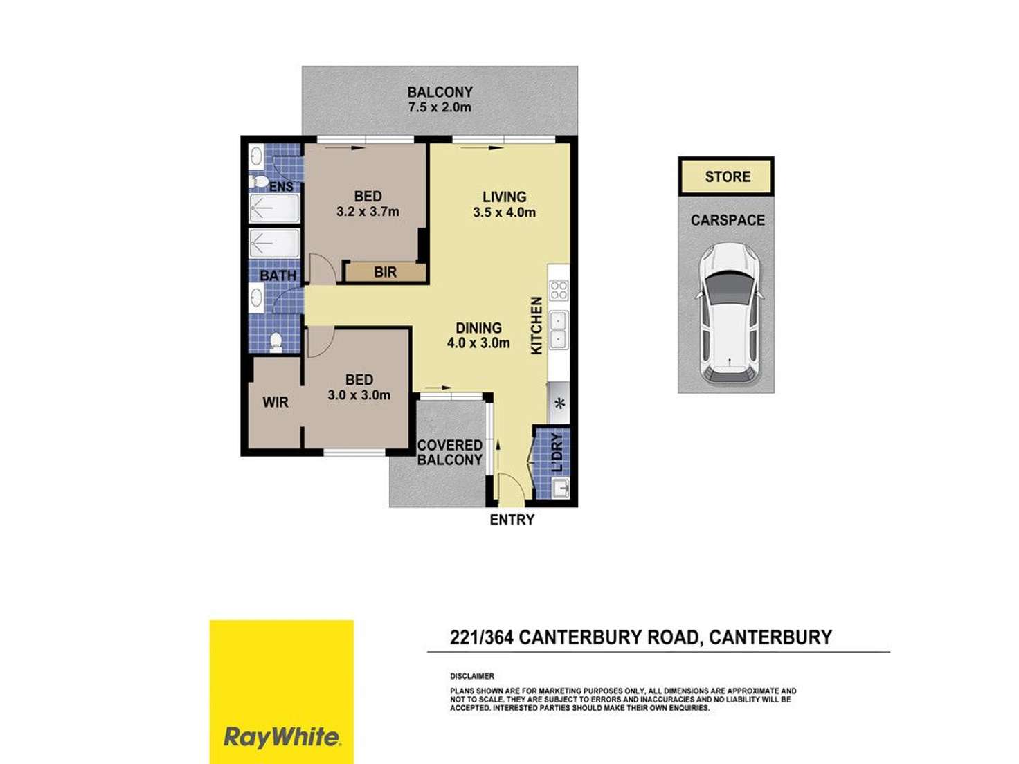 Floorplan of Homely apartment listing, 221/364 Canterbury Road, Canterbury NSW 2193