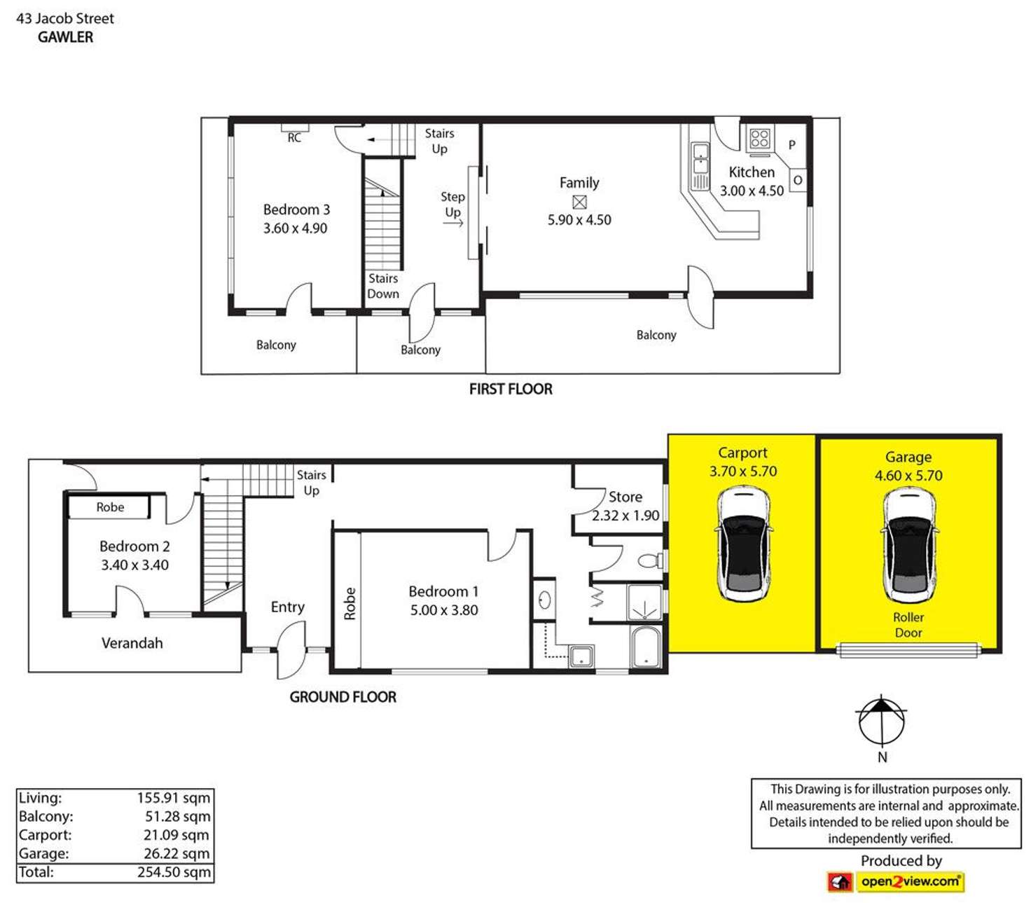 Floorplan of Homely house listing, 43 Jacob Street, Gawler SA 5118