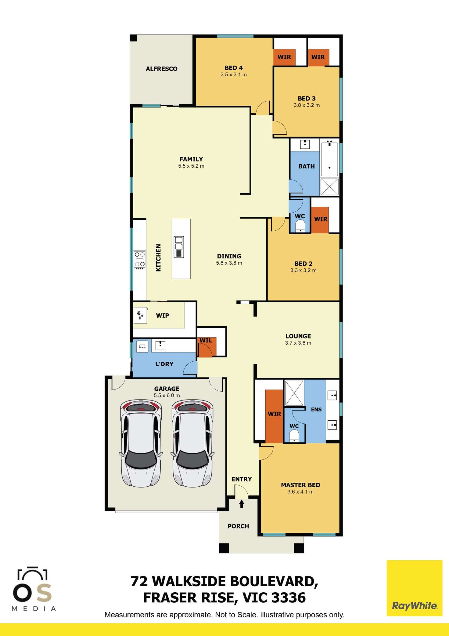 Floorplan of Homely house listing, 72 Walkside Boulevard, Fraser Rise VIC 3336