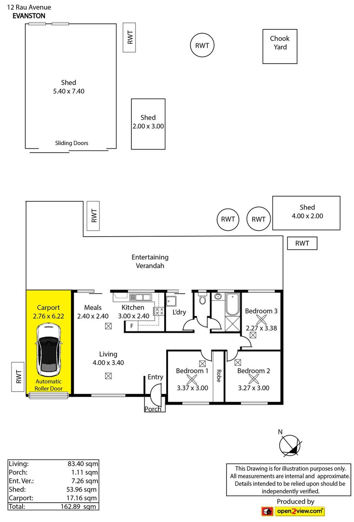 Floorplan of Homely house listing, 12 Rau Avenue, Evanston SA 5116