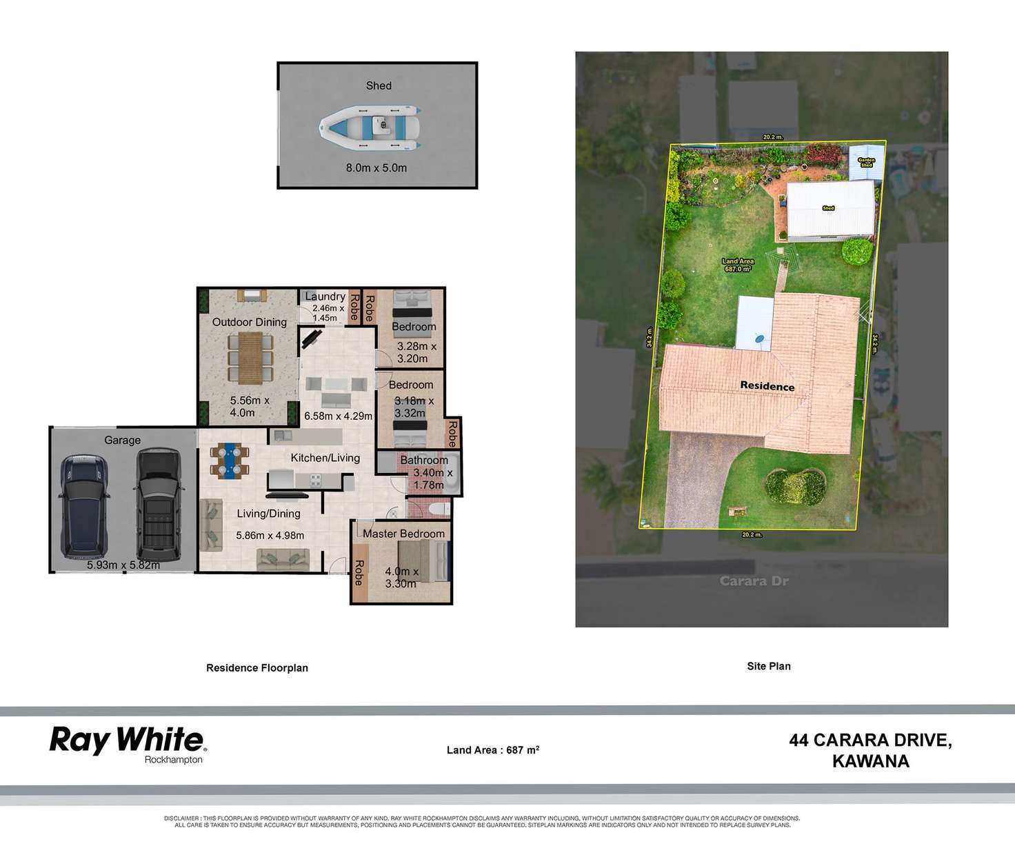 Floorplan of Homely house listing, 44 Carara Drive, Kawana QLD 4701