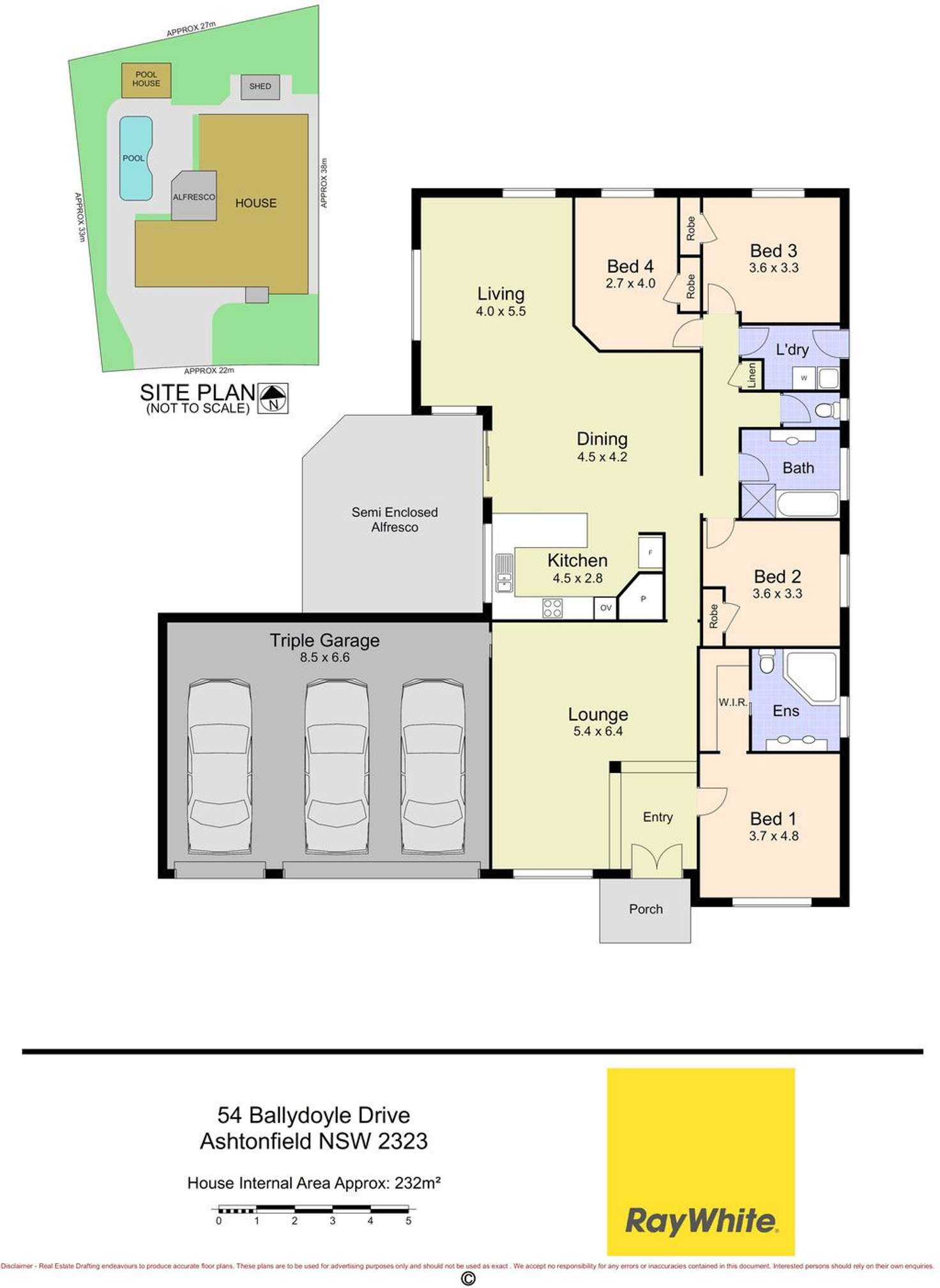 Floorplan of Homely house listing, 54 Ballydoyle Drive, Ashtonfield NSW 2323