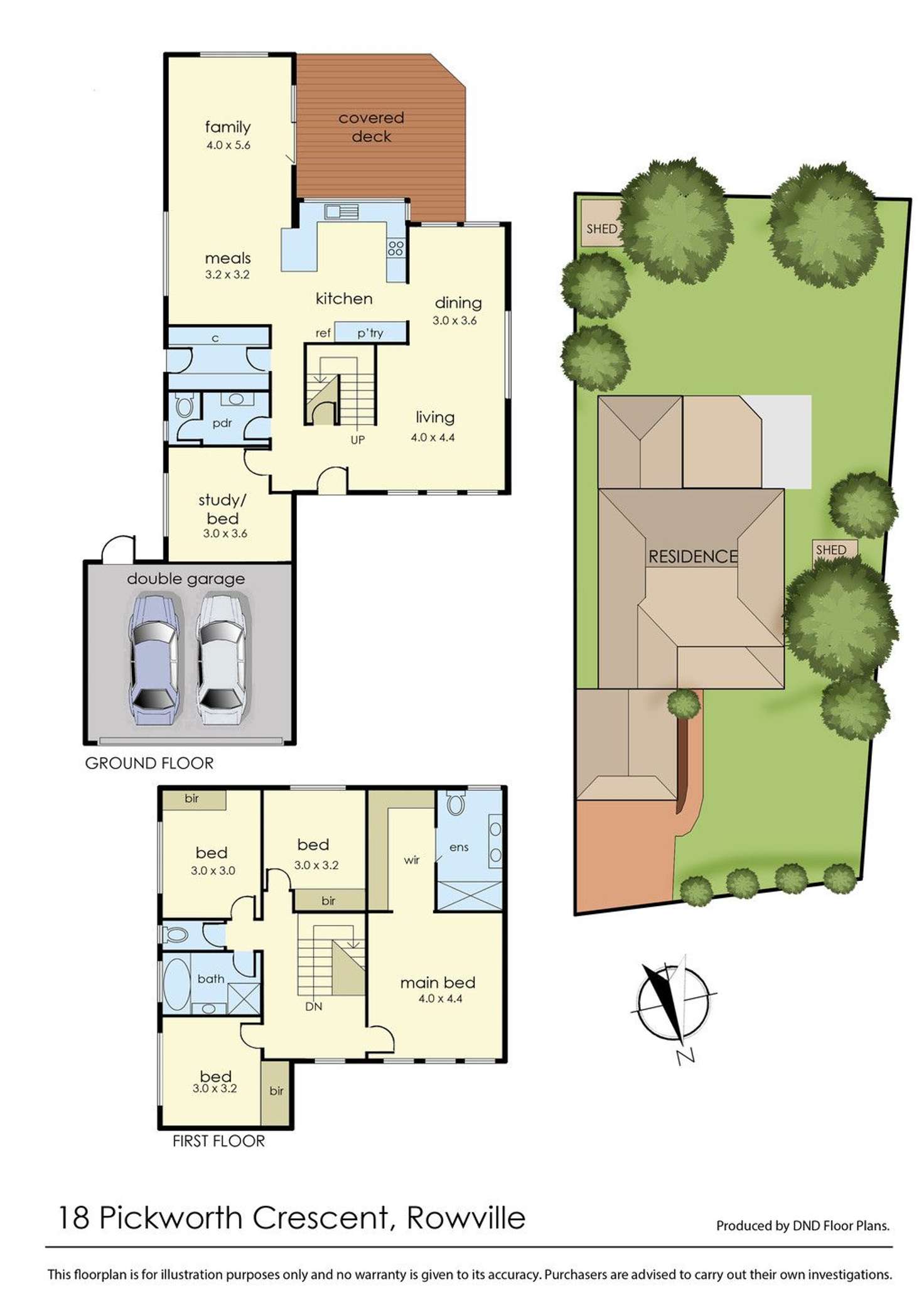 Floorplan of Homely house listing, 18 Pickworth Crescent, Rowville VIC 3178