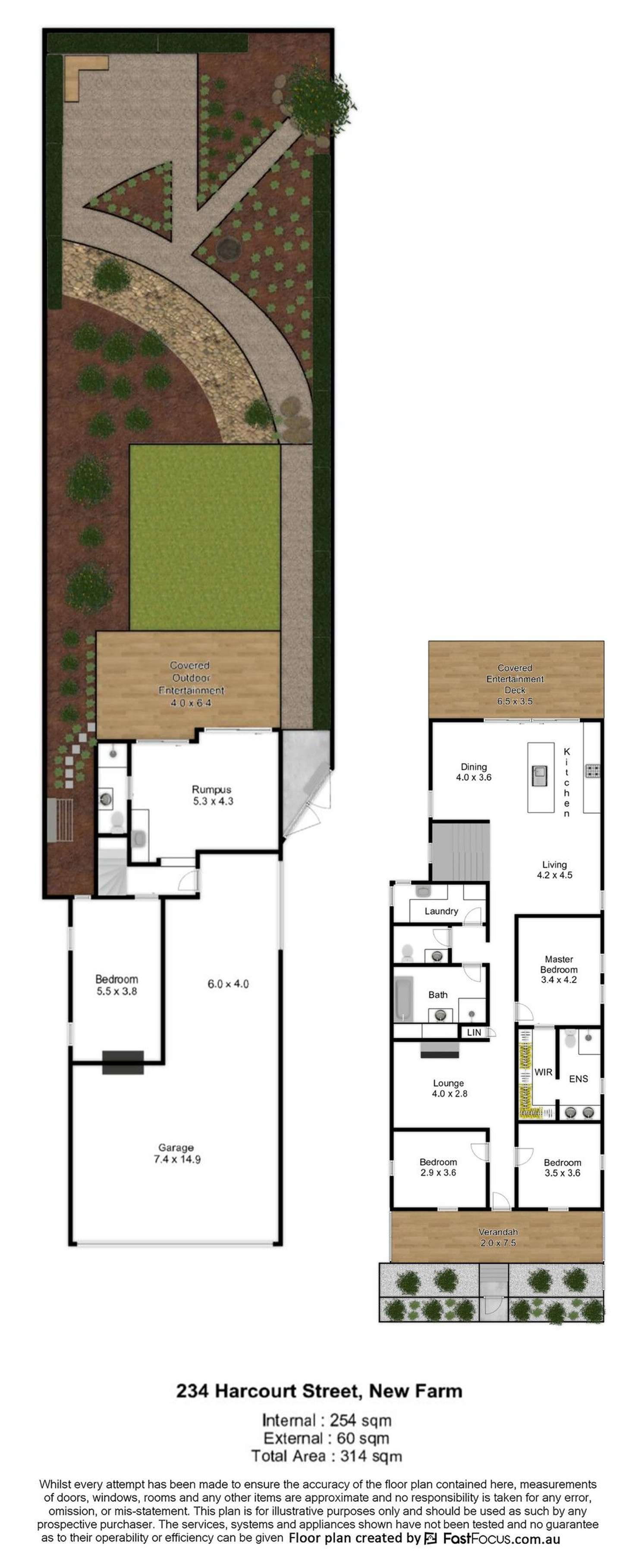Floorplan of Homely house listing, 234 Harcourt Street, New Farm QLD 4005