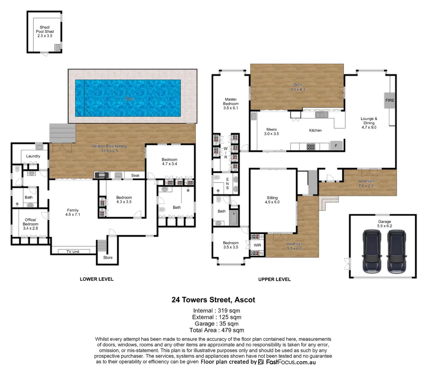 Floorplan of Homely house listing, 24 Towers Street, Ascot QLD 4007