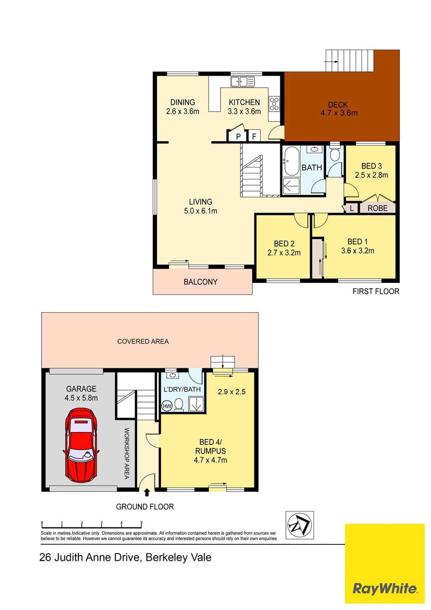 Floorplan of Homely house listing, 26 Judith Anne Drive, Berkeley Vale NSW 2261