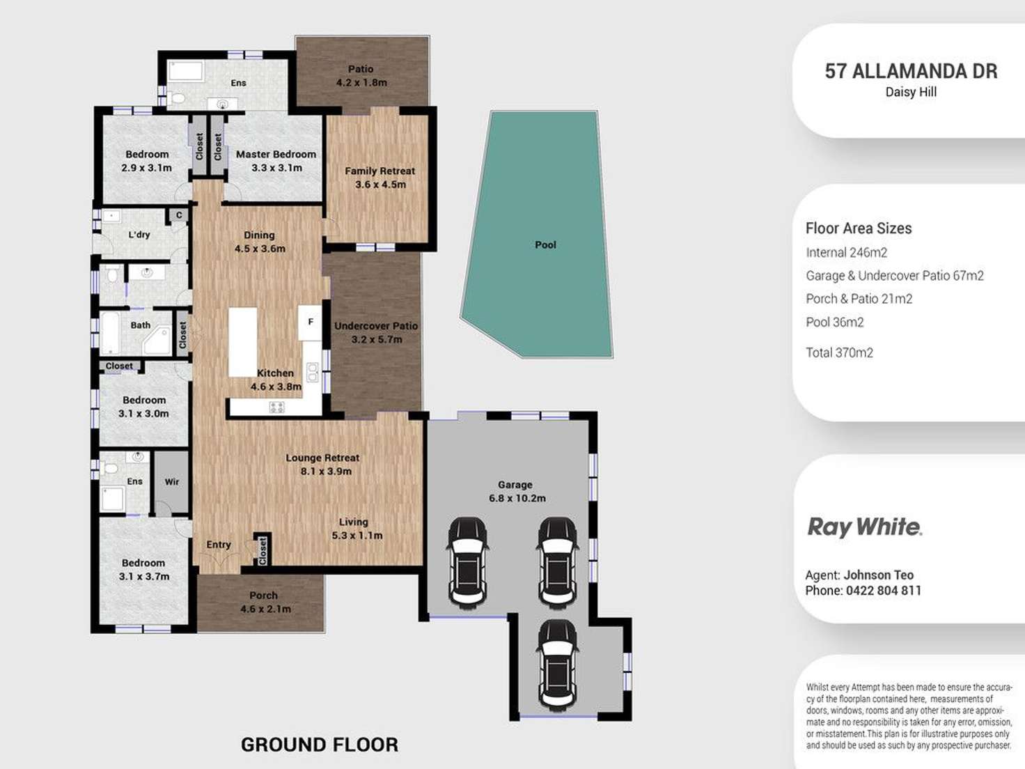 Floorplan of Homely house listing, 57 Allamanda Drive, Daisy Hill QLD 4127