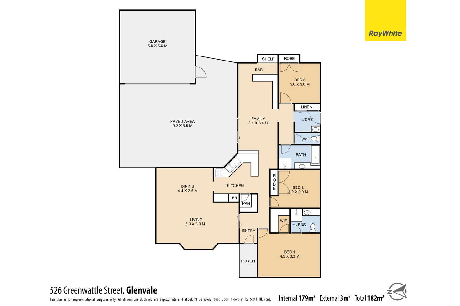 Floorplan of Homely house listing, 526 Greenwattle Street, Newtown QLD 4350