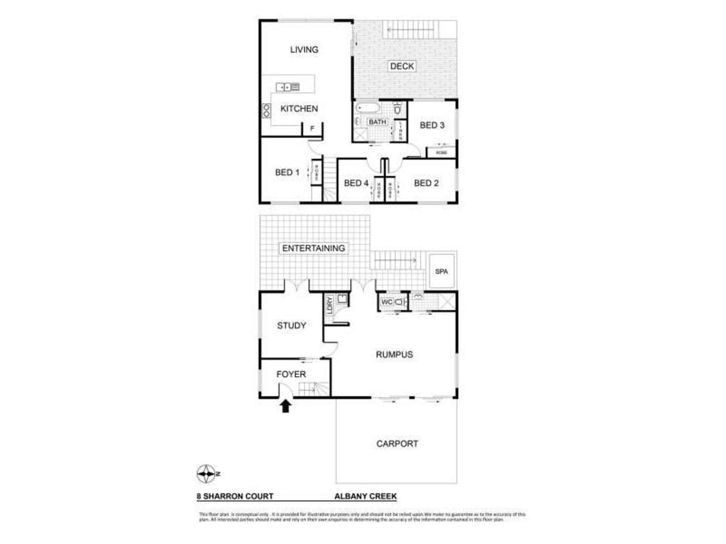 Floorplan of Homely house listing, 8 Sharon Court, Albany Creek QLD 4035