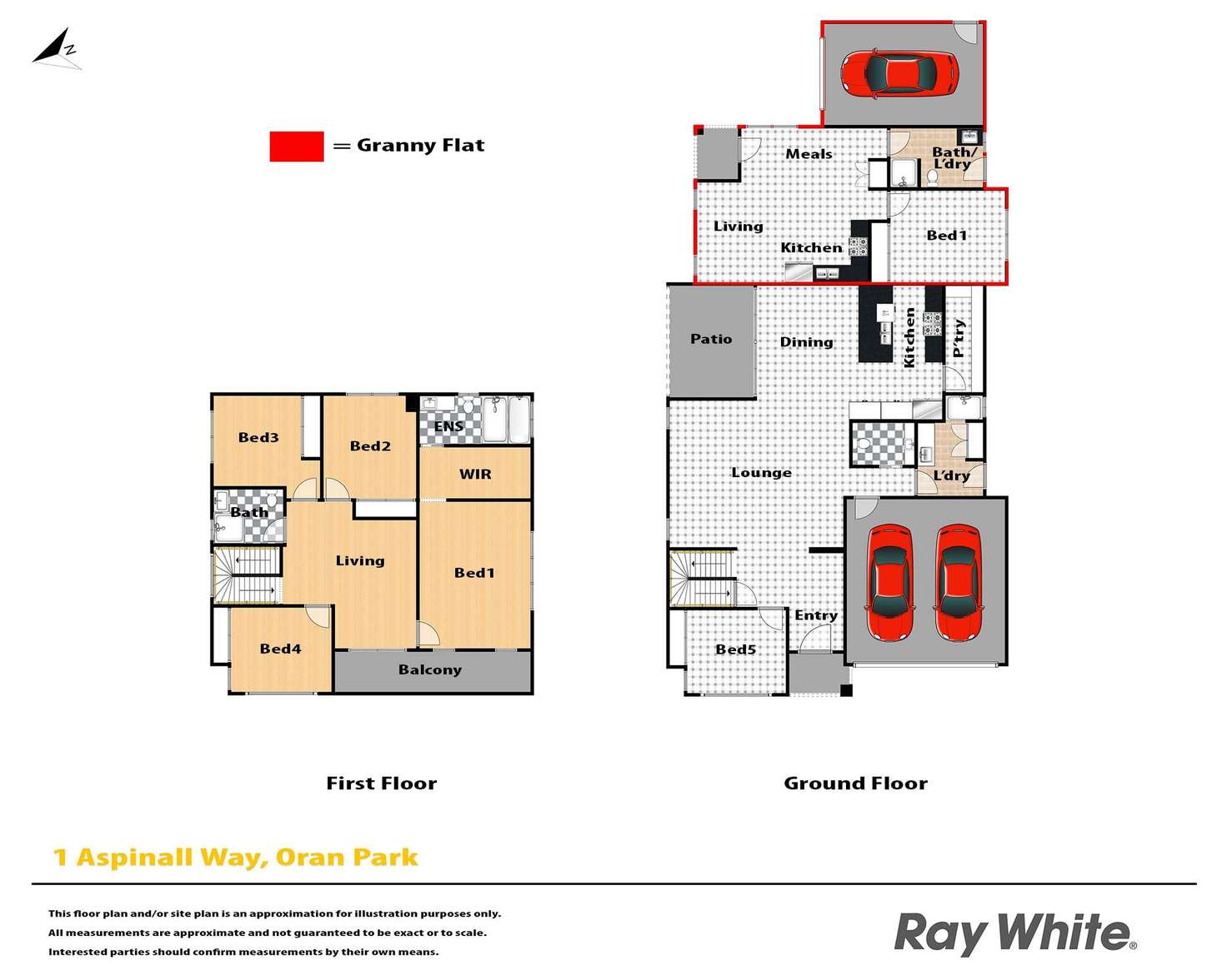 Floorplan of Homely house listing, 1 Aspinall Way, Oran Park NSW 2570