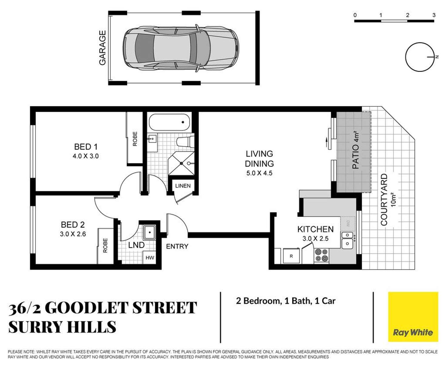 Floorplan of Homely apartment listing, 36/2 Goodlet Street, Surry Hills NSW 2010