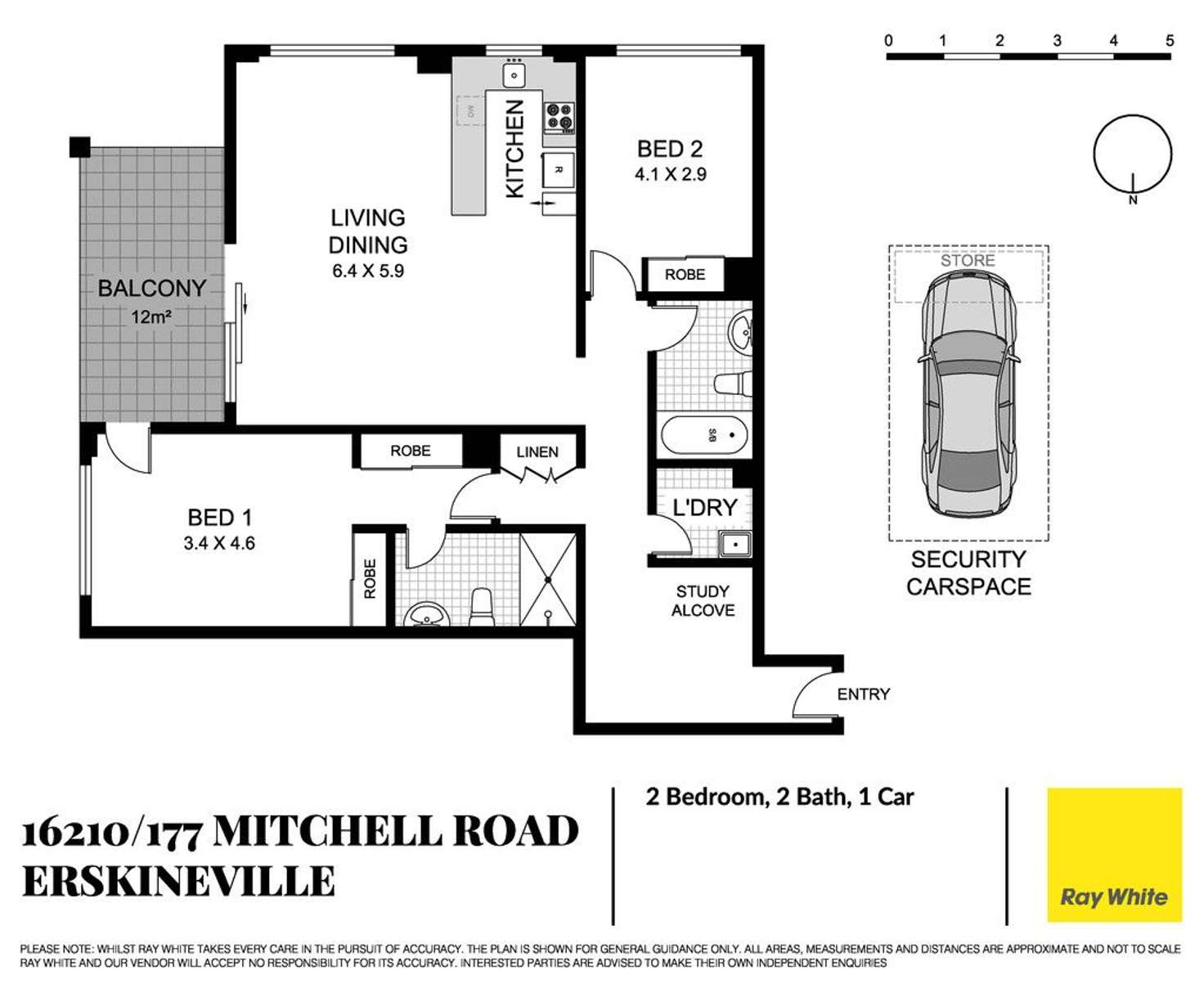 Floorplan of Homely apartment listing, 16210/177 Mitchell Road, Erskineville NSW 2043