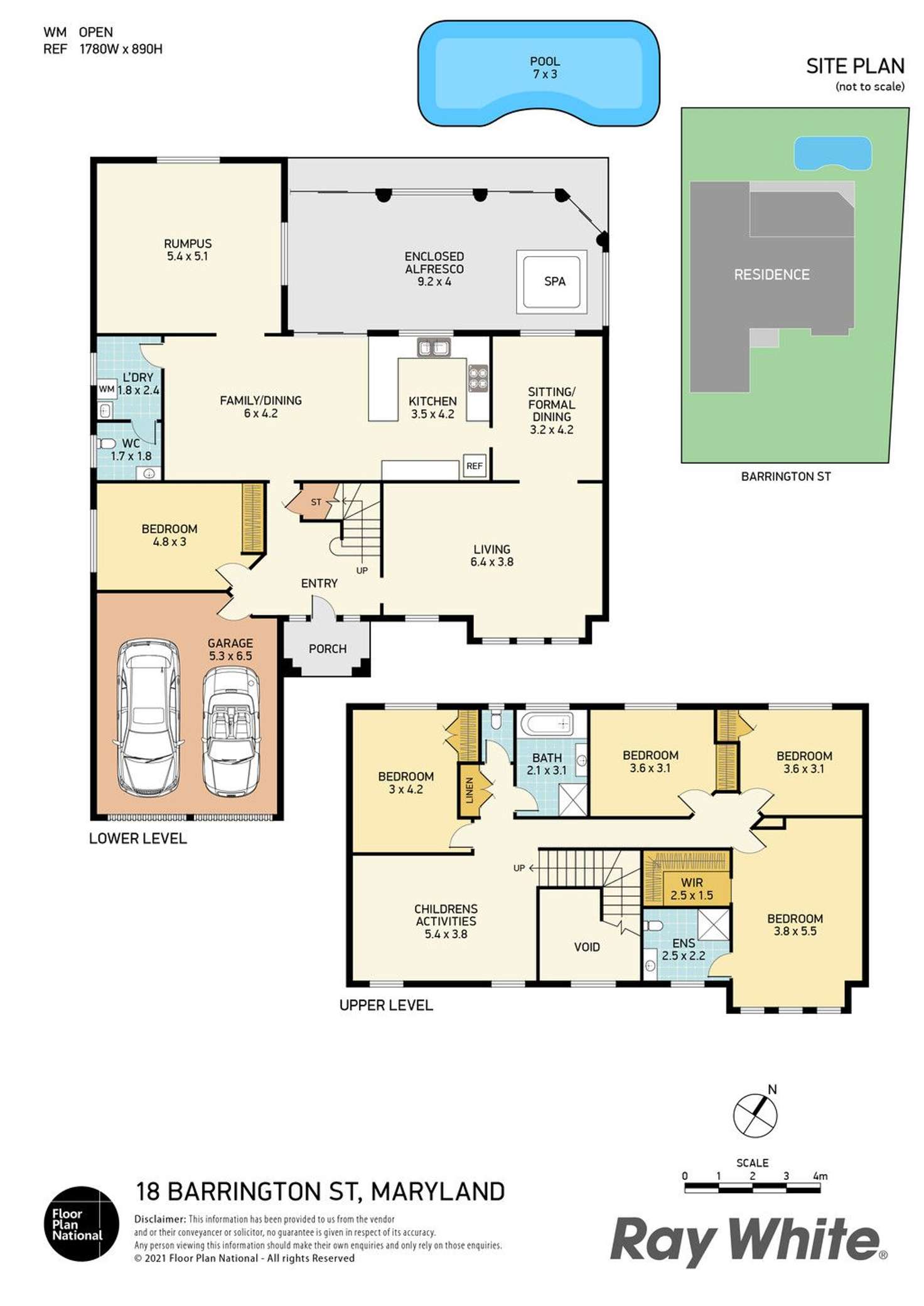 Floorplan of Homely house listing, 18 Barrington Crescent, Maryland NSW 2287