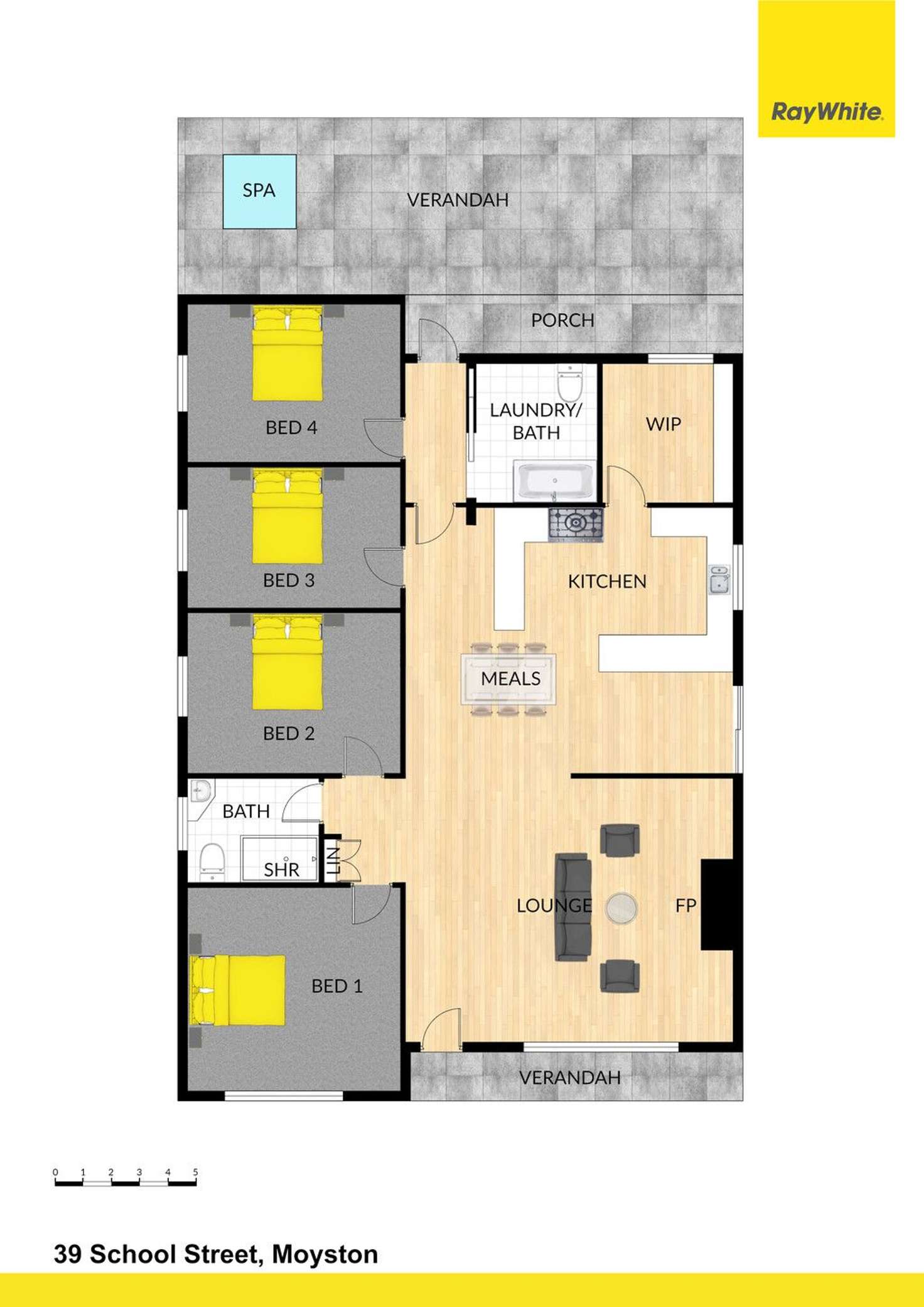 Floorplan of Homely house listing, 39 School Street, Moyston VIC 3377