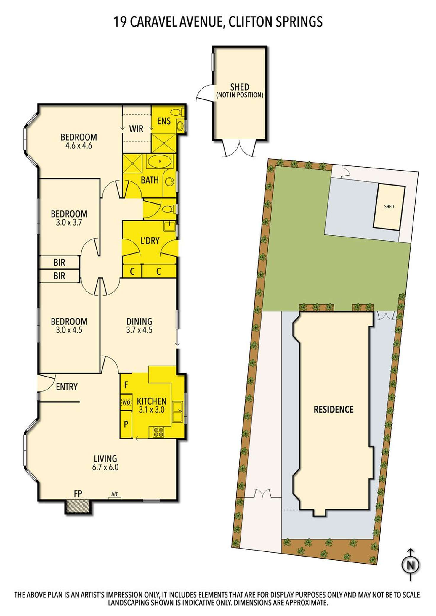 Floorplan of Homely house listing, 19 Caravel Avenue, Clifton Springs VIC 3222