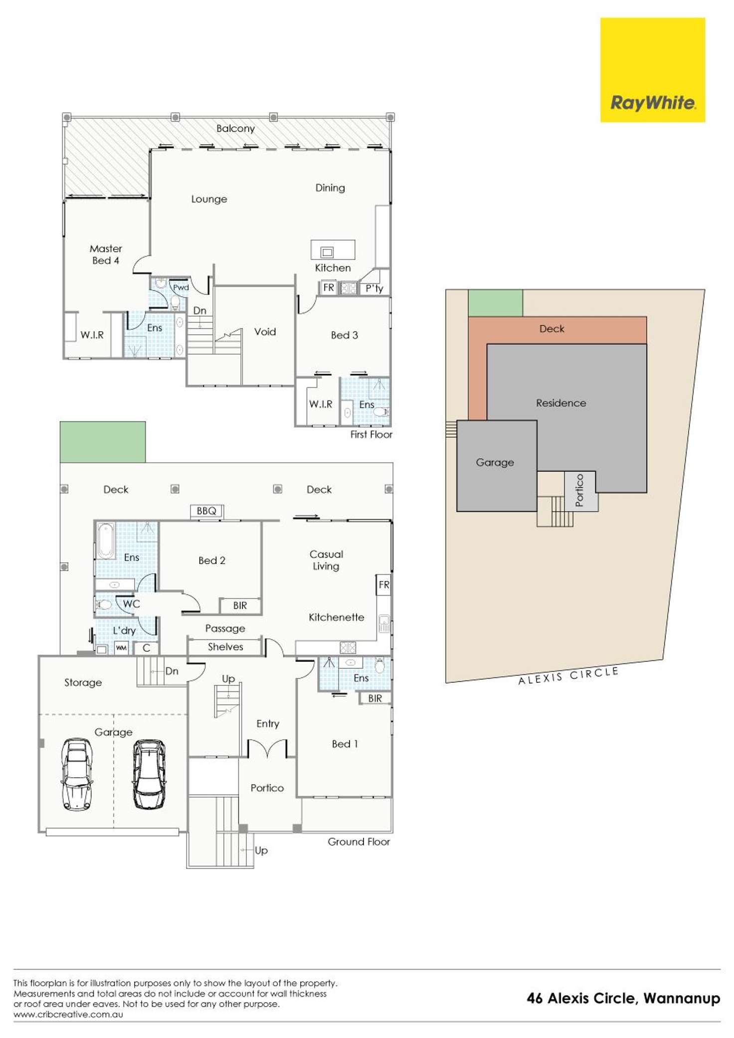 Floorplan of Homely house listing, 46 Alexis Circle, Wannanup WA 6210