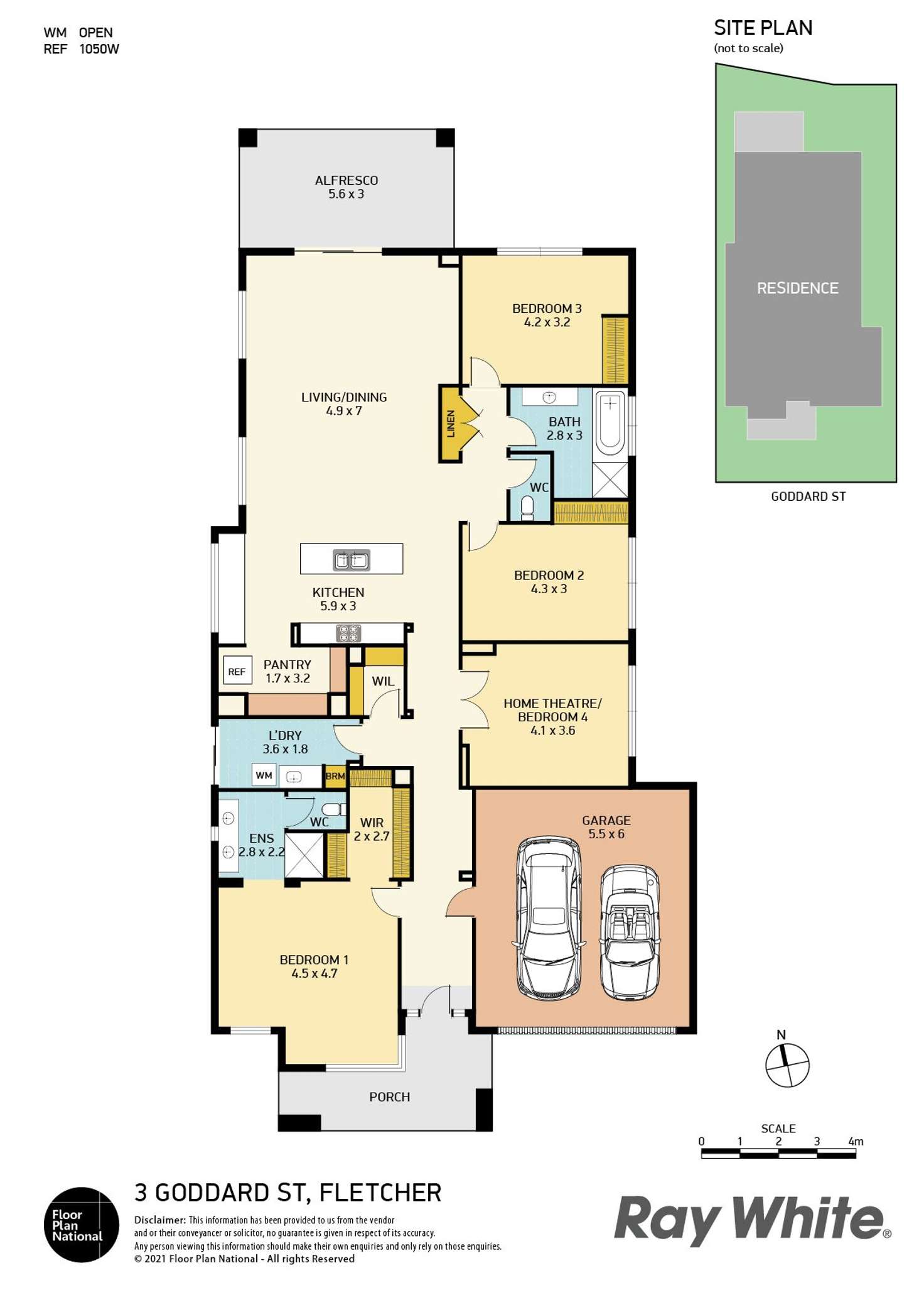 Floorplan of Homely house listing, 3 Goddard Street, Fletcher NSW 2287