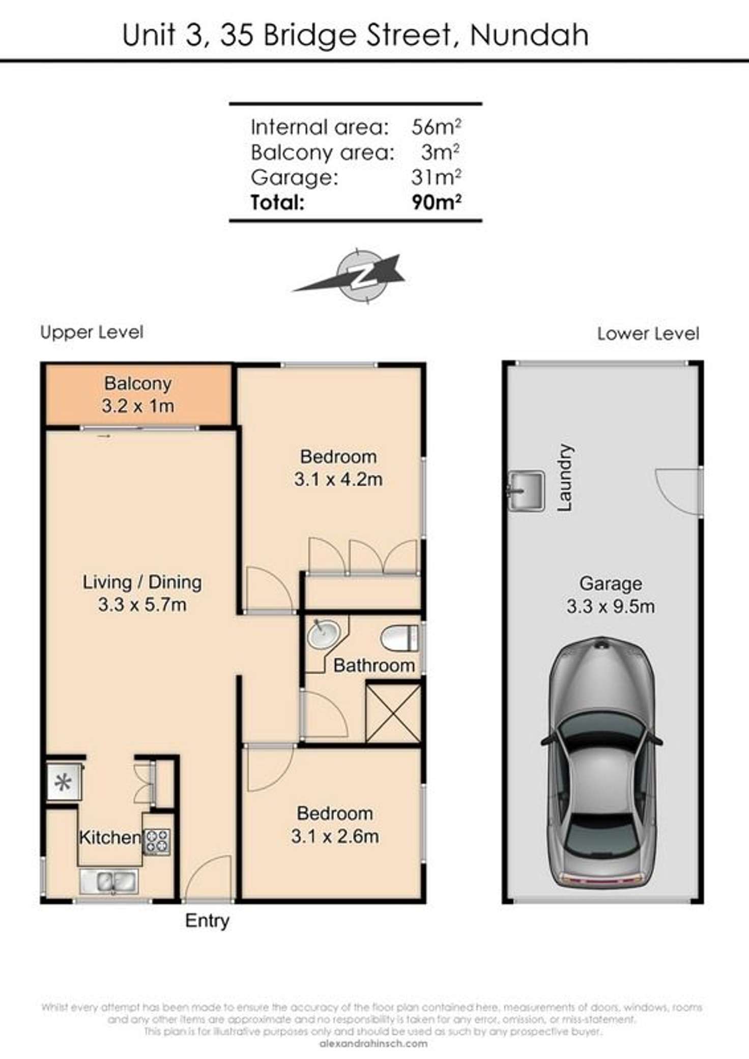 Floorplan of Homely unit listing, 3/35 Bridge Street, Nundah QLD 4012
